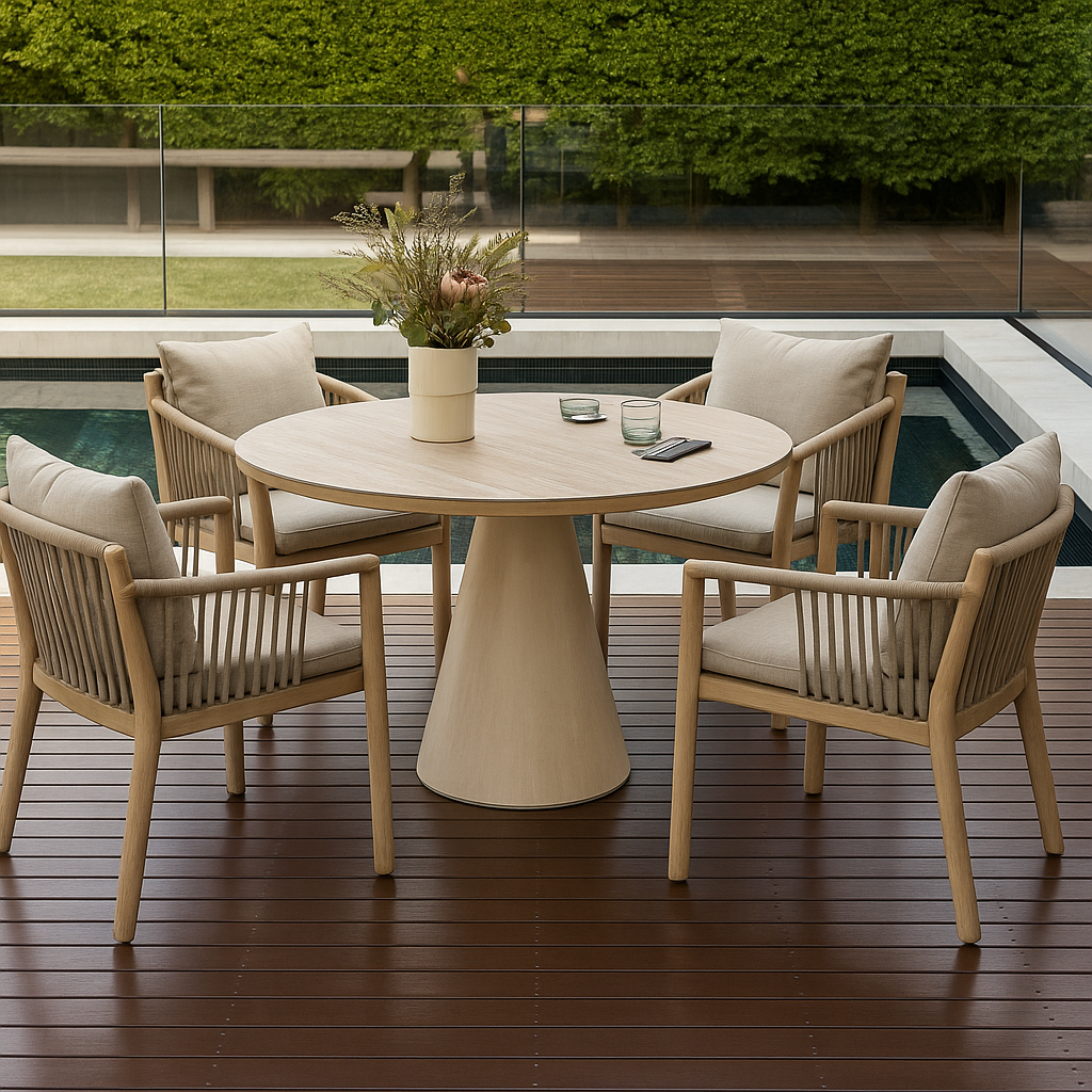 Porto Outdoor Dining Table With Ceramic Top - AT5540G27CER -  Outdoor Tables - ebarza Furniture UAE | Shop Modern Furniture in Abu Dhabi & Dubai - مفروشات ايبازرا في الامارات | تسوق اثاث عصري وديكورات مميزة في دبي وابوظبي