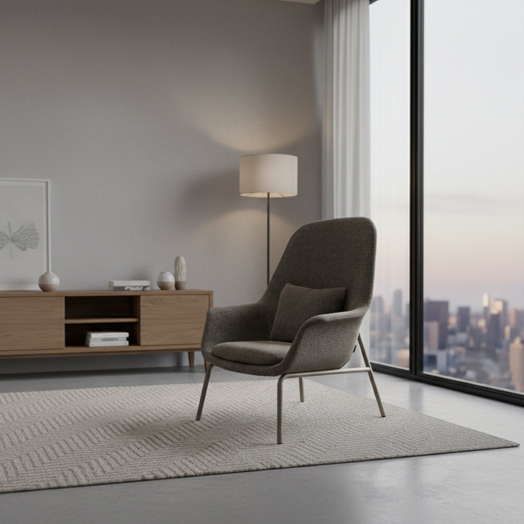 Cherry Armchair Pi-H4SM -  Armchairs - ebarza Furniture UAE | Shop Modern Furniture in Abu Dhabi & Dubai - مفروشات ايبازرا في الامارات | تسوق اثاث عصري وديكورات مميزة في دبي وابوظبي