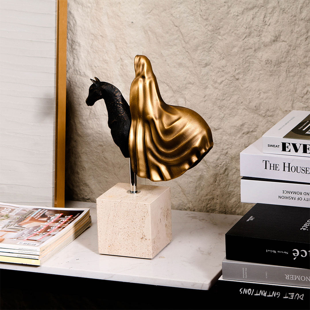 Cloak Rider Statue Sculpture - KA4123 -  Home Decor Figurines - ebarza Furniture UAE | Shop Modern Furniture in Abu Dhabi & Dubai - مفروشات ايبازرا في الامارات | تسوق اثاث عصري وديكورات مميزة في دبي وابوظبي