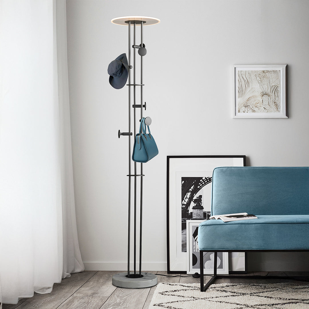 Pre-order 45 Days Delivery Eon Clothing Hanger With LED Floor Lamp MA06126F-001 -  Hangers - ebarza Furniture UAE | Shop Modern Furniture in Abu Dhabi & Dubai - مفروشات ايبازرا في الامارات | تسوق اثاث عصري وديكورات مميزة في دبي وابوظبي
