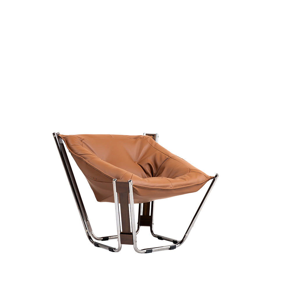 Cocoon Lounge Chair - PS-A179 -Br -  Lounge Chairs - ebarza Furniture UAE | Shop Modern Furniture in Abu Dhabi & Dubai - مفروشات ايبازرا في الامارات | تسوق اثاث عصري وديكورات مميزة في دبي وابوظبي