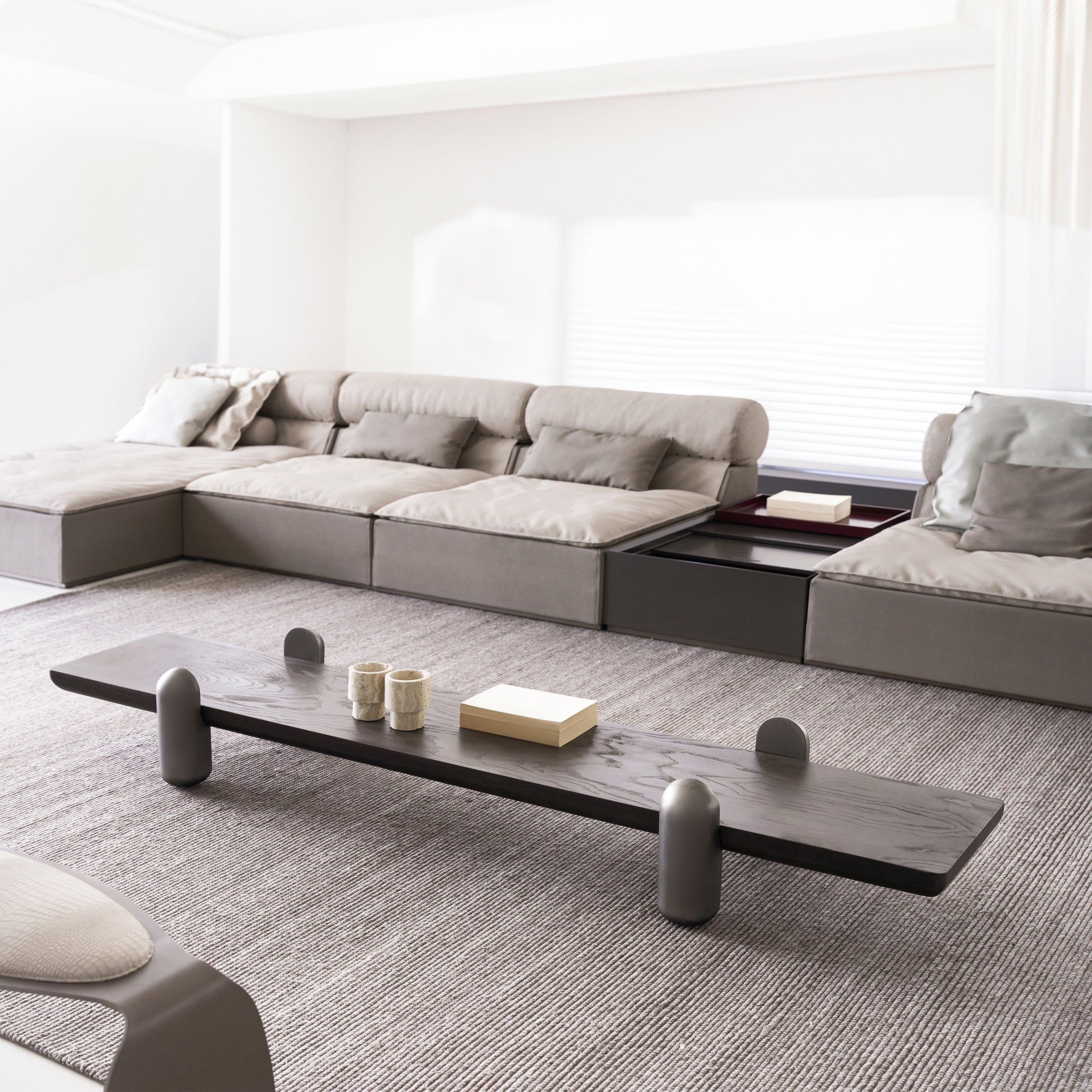 Ebarza Coffee Table BMBO- CJ80206 -  Coffee tables - ebarza Furniture UAE | Shop Modern Furniture in Abu Dhabi & Dubai - مفروشات ايبازرا في الامارات | تسوق اثاث عصري وديكورات مميزة في دبي وابوظبي