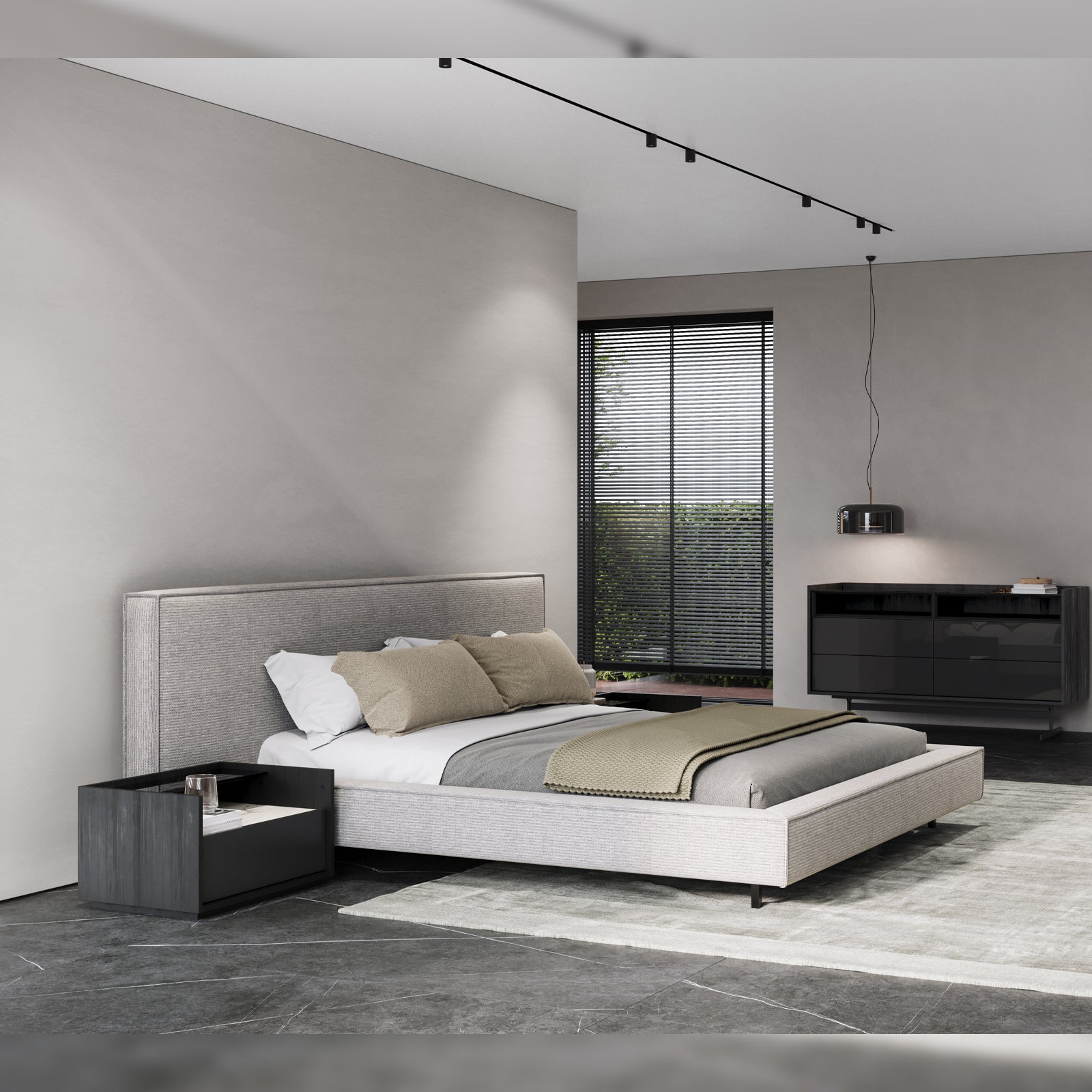 Display Item - COLLECT Grey King Bedstead YLCG-KBS -YAS -  DISPLAY ITEM - ebarza Furniture UAE | Shop Modern Furniture in Abu Dhabi & Dubai - مفروشات ايبازرا في الامارات | تسوق اثاث عصري وديكورات مميزة في دبي وابوظبي