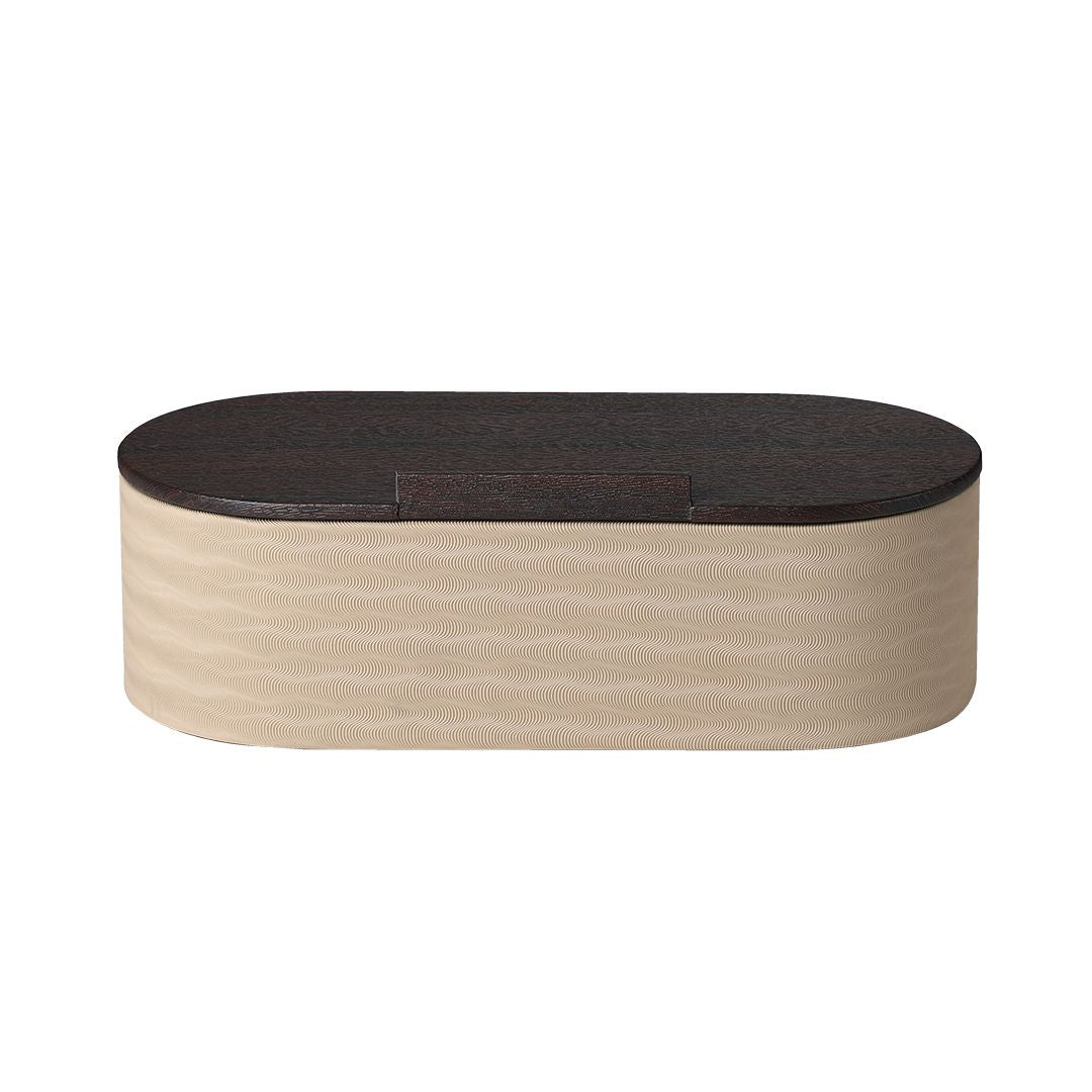Corrugated Round Edge Box Coffee A - FB-PG24010A -  Home Decor Figurines - ebarza Furniture UAE | Shop Modern Furniture in Abu Dhabi & Dubai - مفروشات ايبازرا في الامارات | تسوق اثاث عصري وديكورات مميزة في دبي وابوظبي