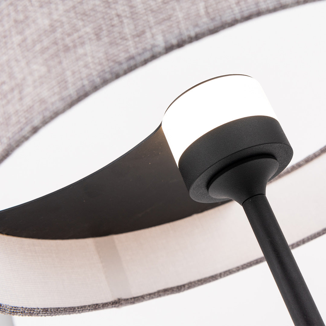 Crescent LED 45x30 Aluminum Fabric Table lamp Crescent-TL-02FL -  Desk\table Lamps - ebarza Furniture UAE | Shop Modern Furniture in Abu Dhabi & Dubai - مفروشات ايبازرا في الامارات | تسوق اثاث عصري وديكورات مميزة في دبي وابوظبي