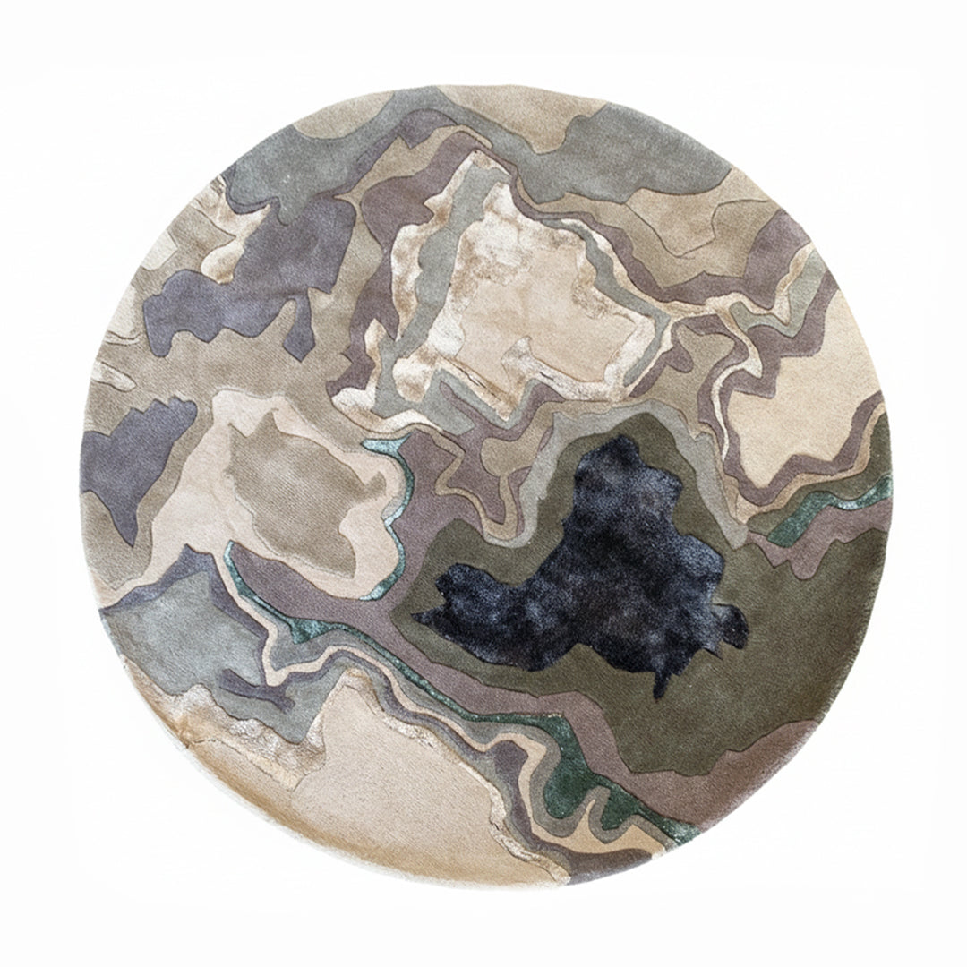 D150 Cm Handmade Wool Rug Jh-20728 Round