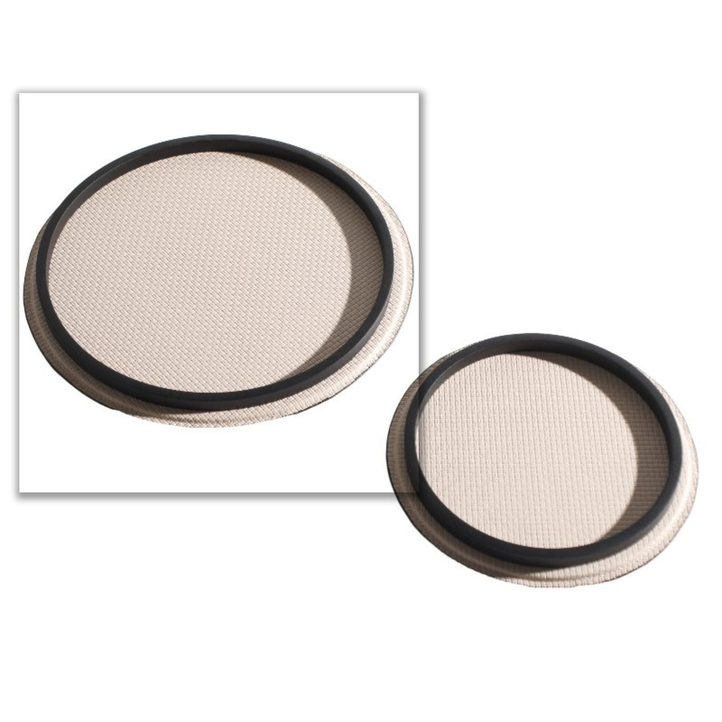 MIILK WHITE ROUND TRAY DT200744AL -  Trays - ebarza Furniture UAE | Shop Modern Furniture in Abu Dhabi & Dubai - مفروشات ايبازرا في الامارات | تسوق اثاث عصري وديكورات مميزة في دبي وابوظبي