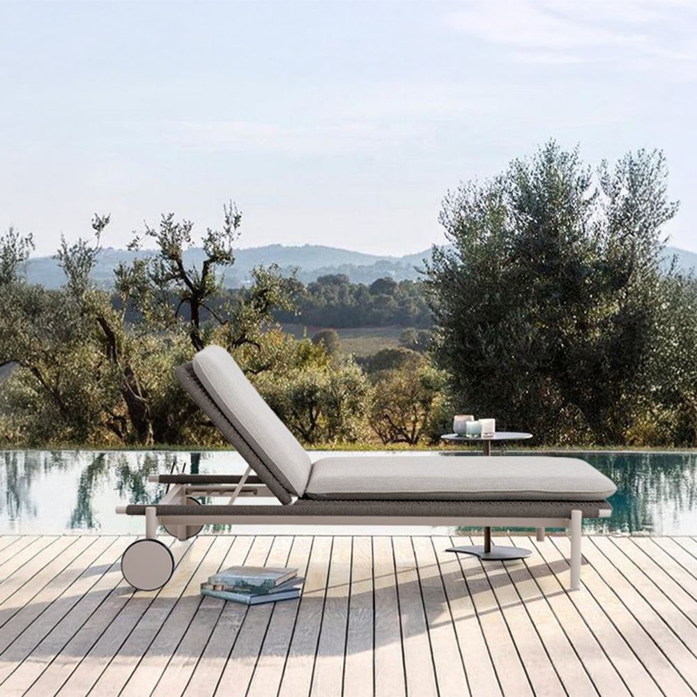 DUBLIN SUNBED WITH WHEELS AS2004N59ROP -  Sunloungers - ebarza Furniture UAE | Shop Modern Furniture in Abu Dhabi & Dubai - مفروشات ايبازرا في الامارات | تسوق اثاث عصري وديكورات مميزة في دبي وابوظبي