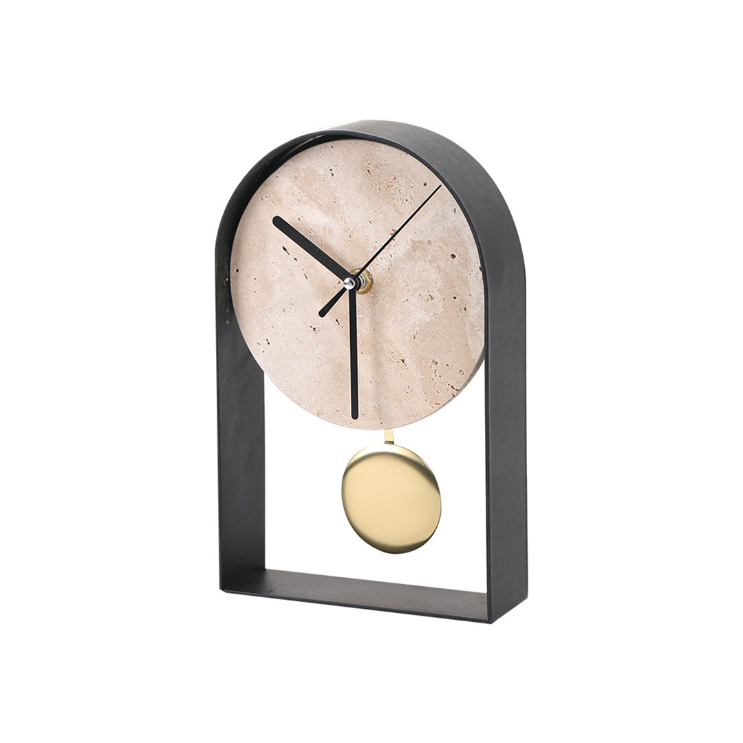 Desktop Clock - KQ4005 -  Home Decor Figurines - ebarza Furniture UAE | Shop Modern Furniture in Abu Dhabi & Dubai - مفروشات ايبازرا في الامارات | تسوق اثاث عصري وديكورات مميزة في دبي وابوظبي