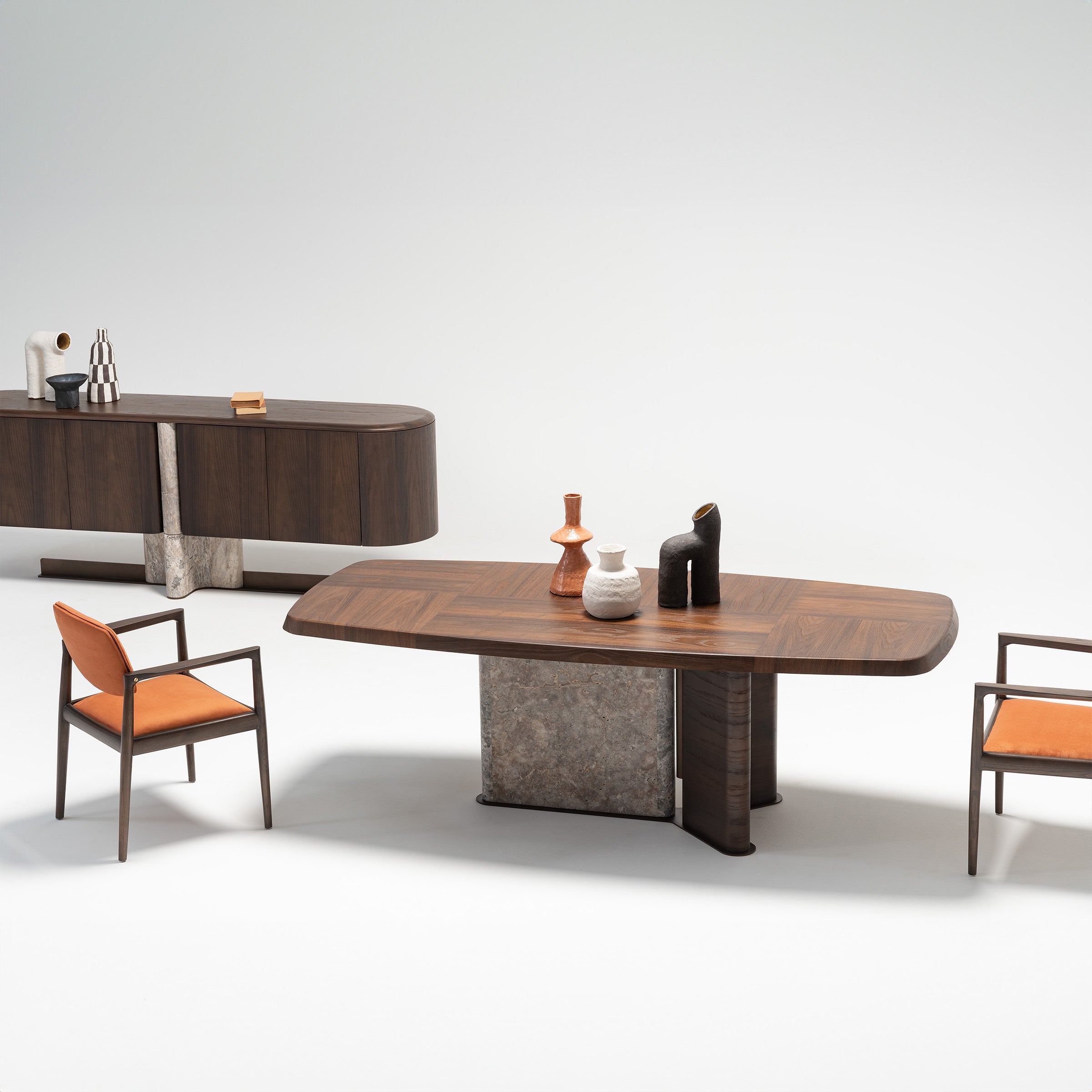 ODEON DINING TABLE 2.78 OD-DT-001 -  Dining Tables - ebarza Furniture UAE | Shop Modern Furniture in Abu Dhabi & Dubai - مفروشات ايبازرا في الامارات | تسوق اثاث عصري وديكورات مميزة في دبي وابوظبي
