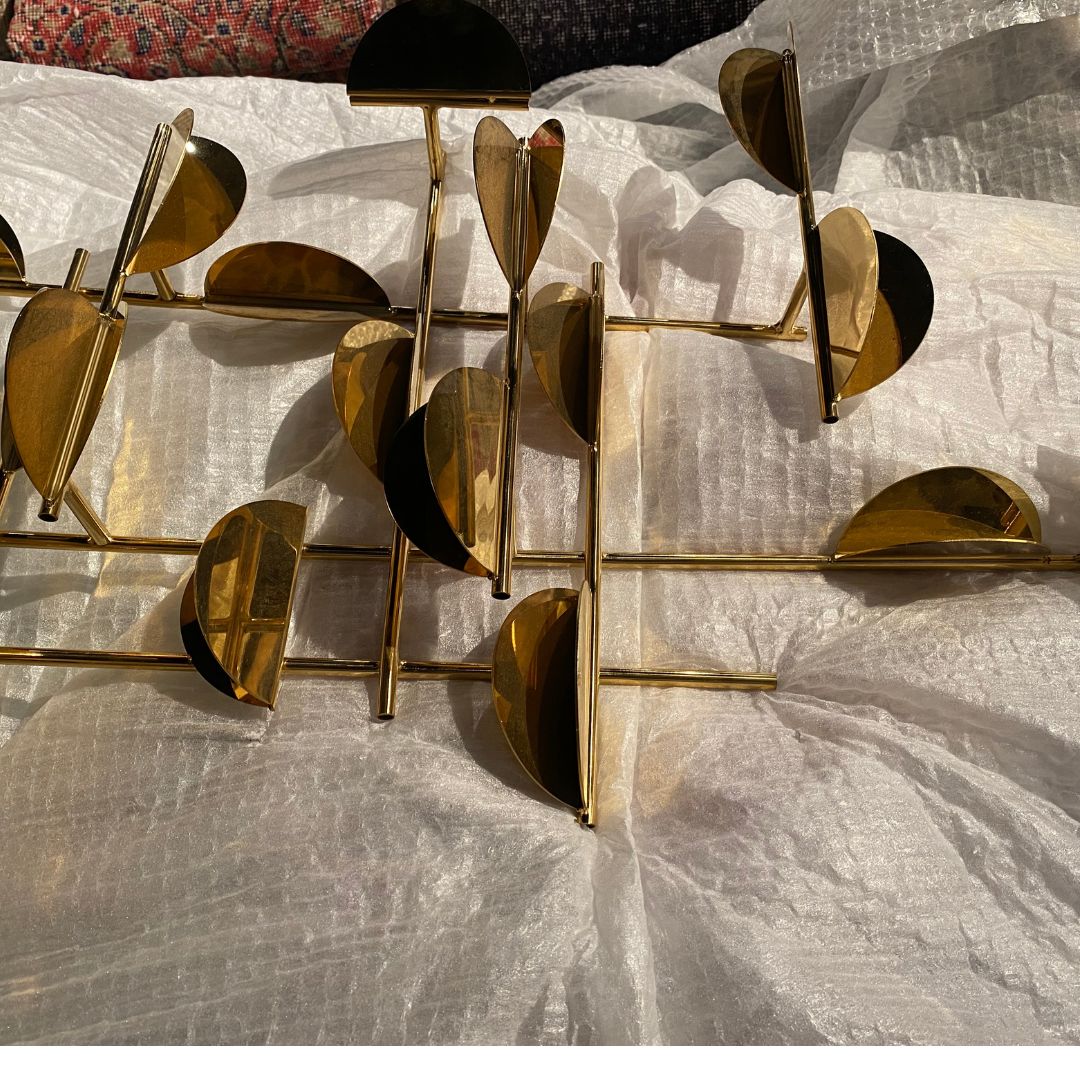 Display Item -  Golden Leaves Handcrafted Stainless Steel Artwork Z08019 Nakheel -  DISPLAY ITEM - ebarza Furniture UAE | Shop Modern Furniture in Abu Dhabi & Dubai - مفروشات ايبازرا في الامارات | تسوق اثاث عصري وديكورات مميزة في دبي وابوظبي
