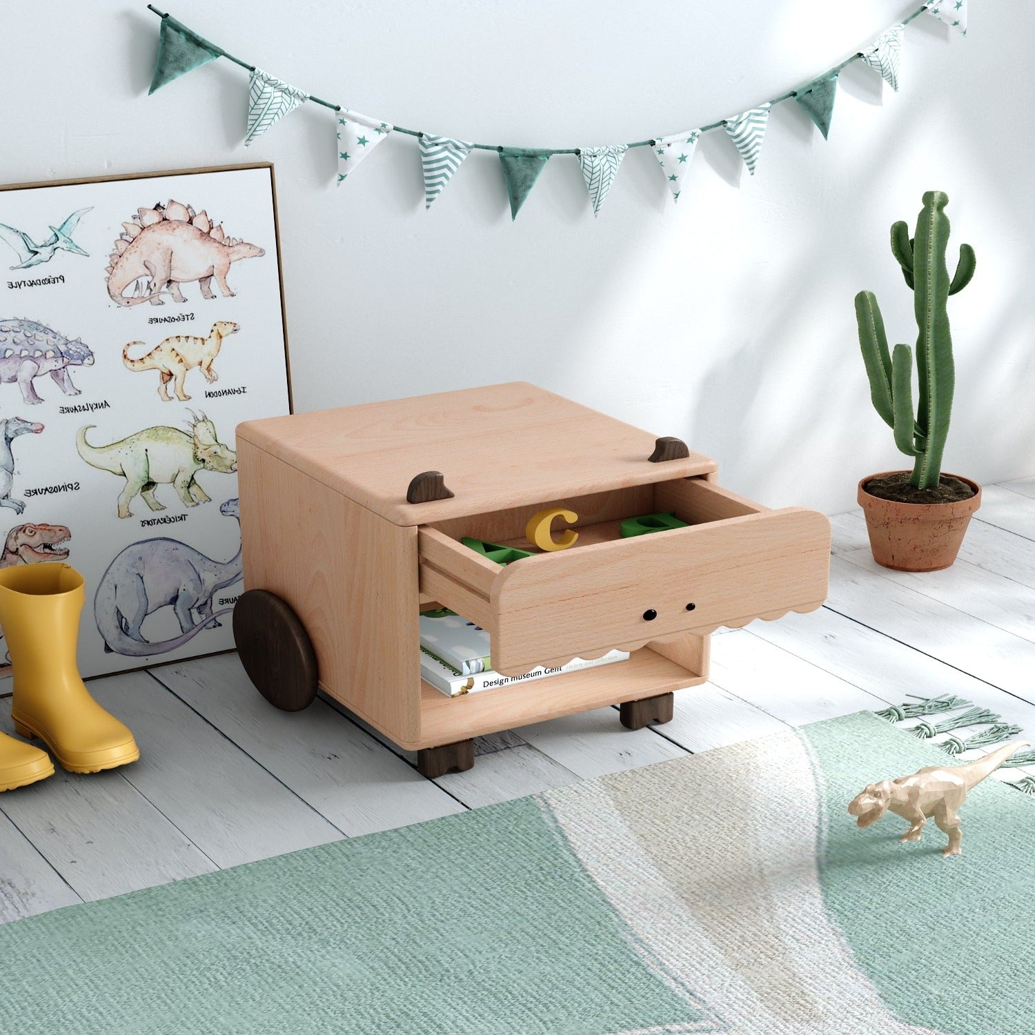 KIDS KAWAII STORAGE CABINET E1901M -  Kids Shelves - ebarza Furniture UAE | Shop Modern Furniture in Abu Dhabi & Dubai - مفروشات ايبازرا في الامارات | تسوق اثاث عصري وديكورات مميزة في دبي وابوظبي