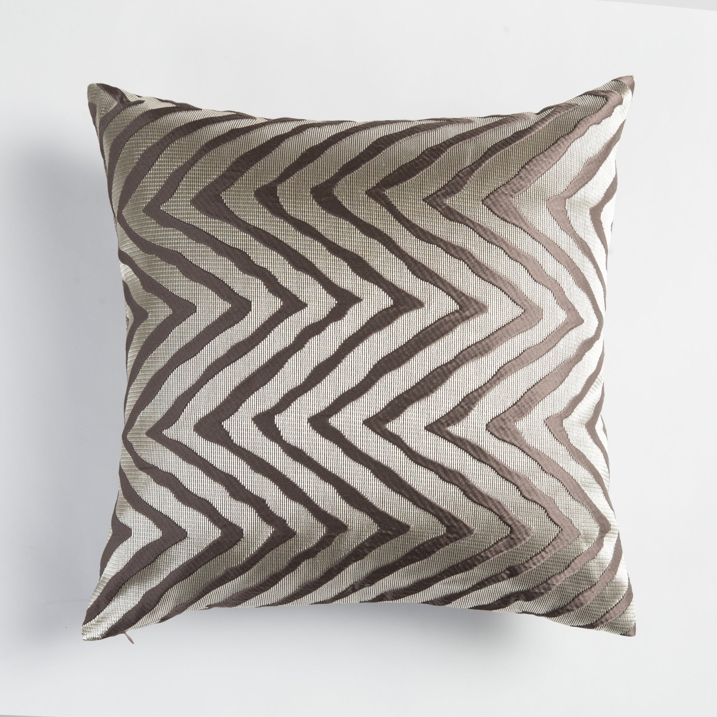 45*45 Waves Jacquard Cushion - ECC104 -  Cushions - ebarza Furniture UAE | Shop Modern Furniture in Abu Dhabi & Dubai - مفروشات ايبازرا في الامارات | تسوق اثاث عصري وديكورات مميزة في دبي وابوظبي