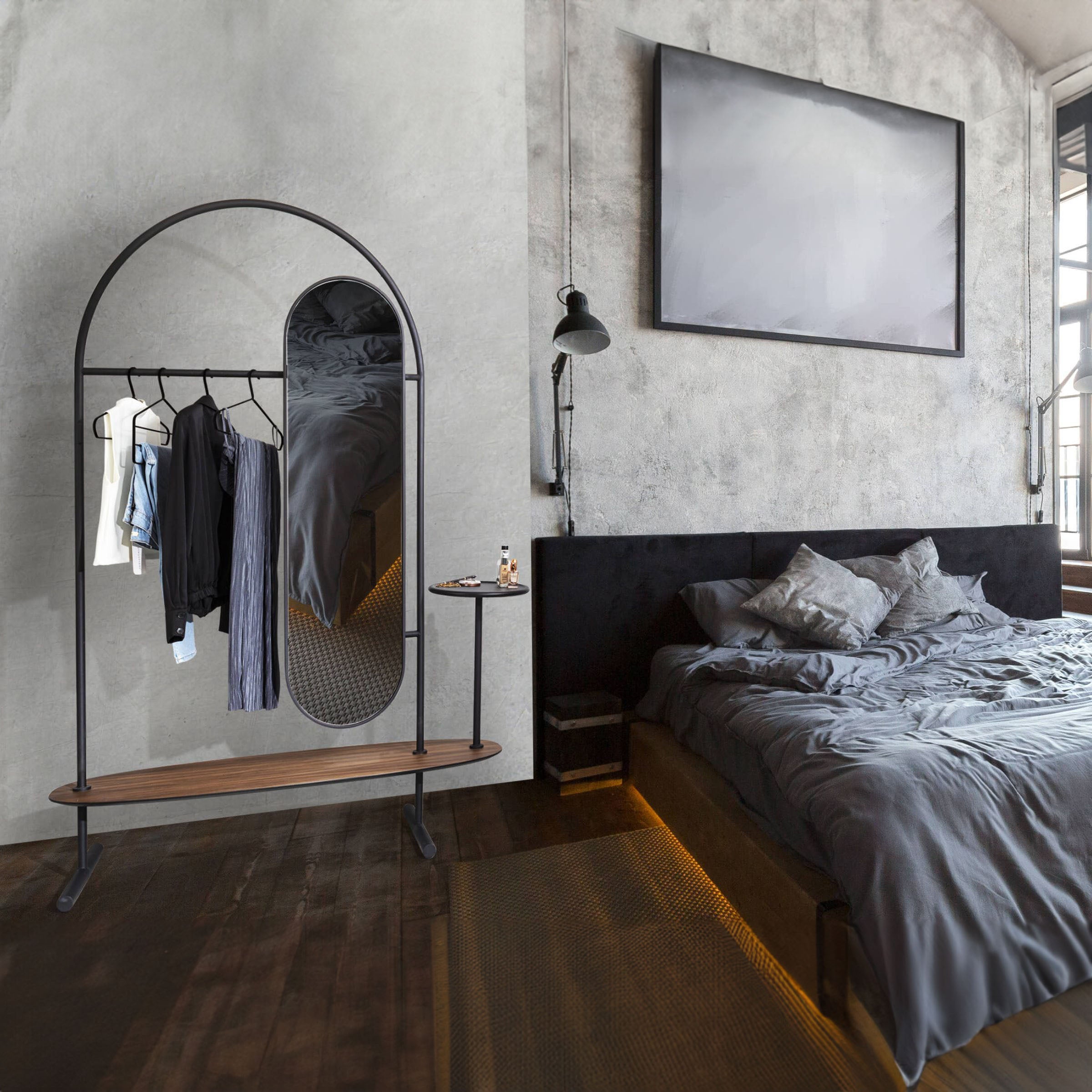 Electra Mirror EM001-TG -  Dressers and Mirrors - ebarza Furniture UAE | Shop Modern Furniture in Abu Dhabi & Dubai - مفروشات ايبازرا في الامارات | تسوق اثاث عصري وديكورات مميزة في دبي وابوظبي