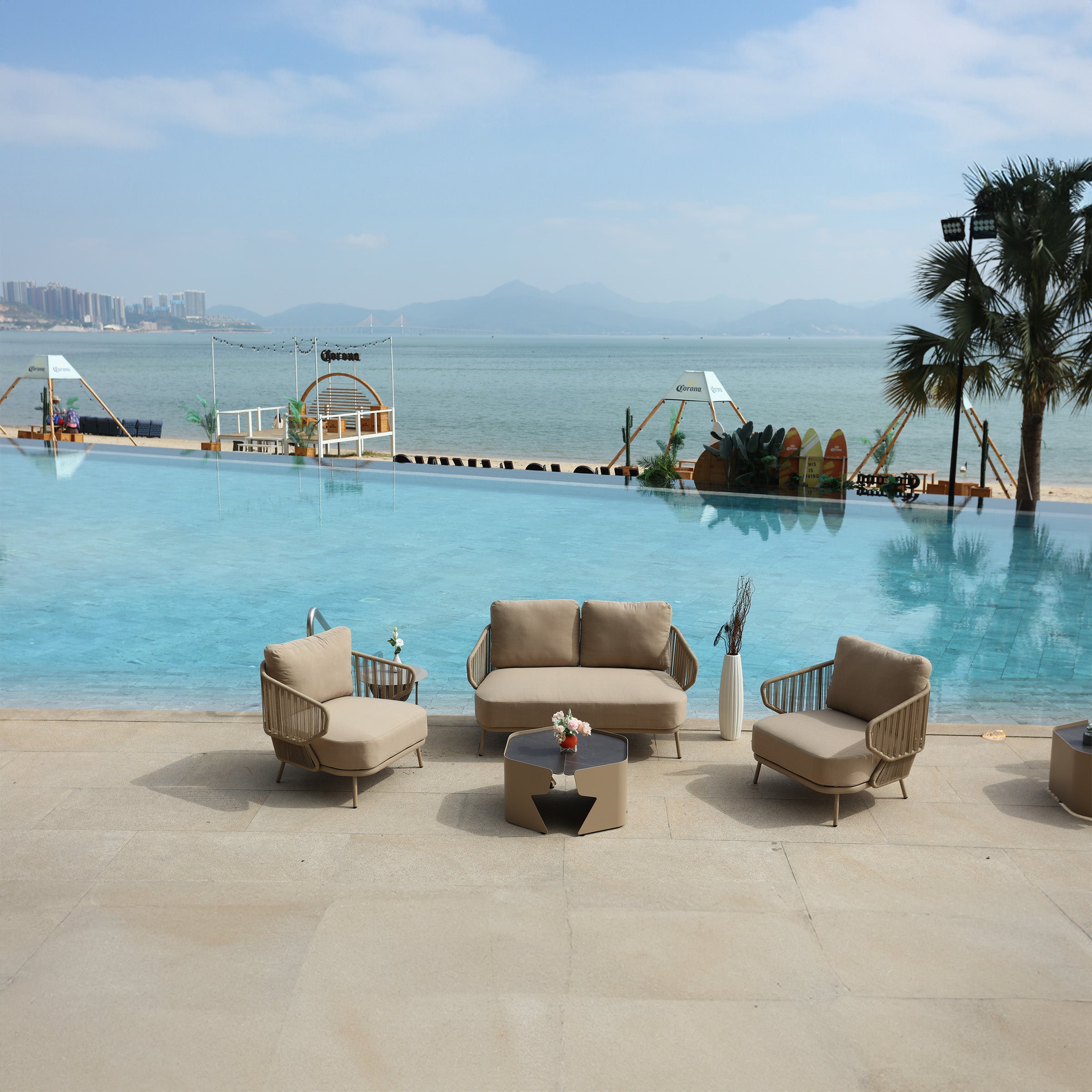 Embrace Outdoor Love 2-Seat Sofa MYX-SOFA1050 -  Outdoor Sofas - ebarza Furniture UAE | Shop Modern Furniture in Abu Dhabi & Dubai - مفروشات ايبازرا في الامارات | تسوق اثاث عصري وديكورات مميزة في دبي وابوظبي