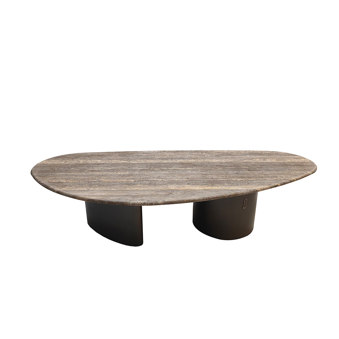Pre-order 90 Days Delivery Ephesus Travertine Coffee Table - EB03CT -  Coffee Tables - ebarza Furniture UAE | Shop Modern Furniture in Abu Dhabi & Dubai - مفروشات ايبازرا في الامارات | تسوق اثاث عصري وديكورات مميزة في دبي وابوظبي