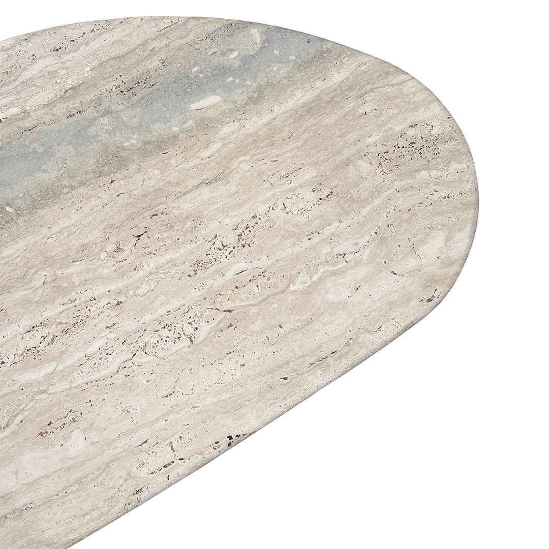 Pre-order 90 Days Delivery Ephesus Travertine Side Table - EB03ST -  Side Tables - ebarza Furniture UAE | Shop Modern Furniture in Abu Dhabi & Dubai - مفروشات ايبازرا في الامارات | تسوق اثاث عصري وديكورات مميزة في دبي وابوظبي