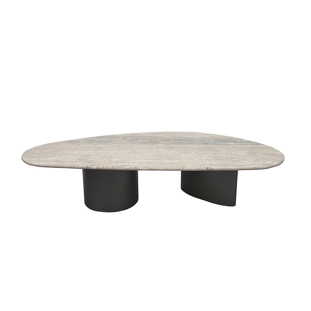 Pre-order 90 Days Delivery Ephesus Travertine Side Table - EB03ST -  Side Tables - ebarza Furniture UAE | Shop Modern Furniture in Abu Dhabi & Dubai - مفروشات ايبازرا في الامارات | تسوق اثاث عصري وديكورات مميزة في دبي وابوظبي