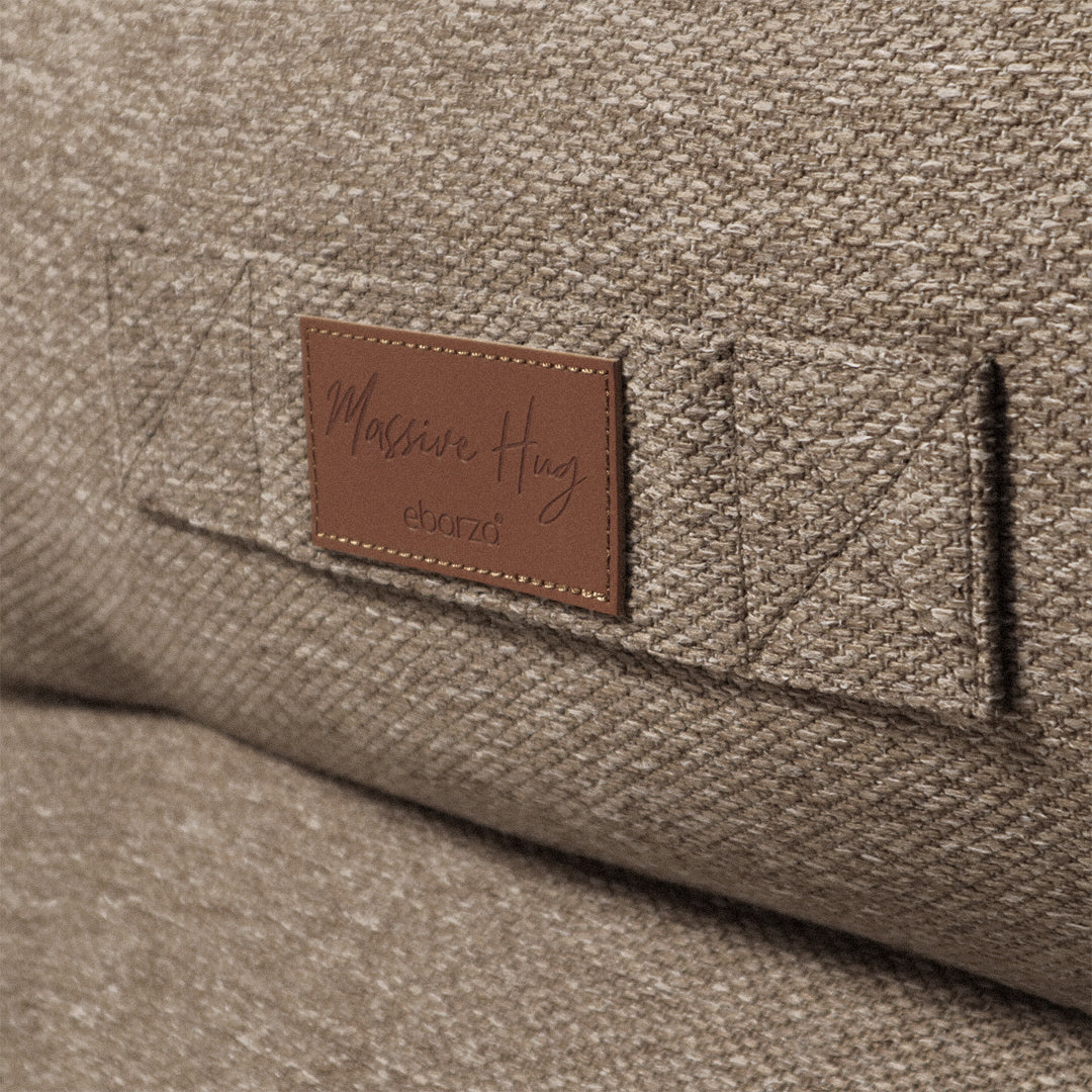 Olefin Brown Sunproof 100% Bean Bag With Ottoman 309-BB / 342-BB -  Bean Bag - ebarza Furniture UAE | Shop Modern Furniture in Abu Dhabi & Dubai - مفروشات ايبازرا في الامارات | تسوق اثاث عصري وديكورات مميزة في دبي وابوظبي