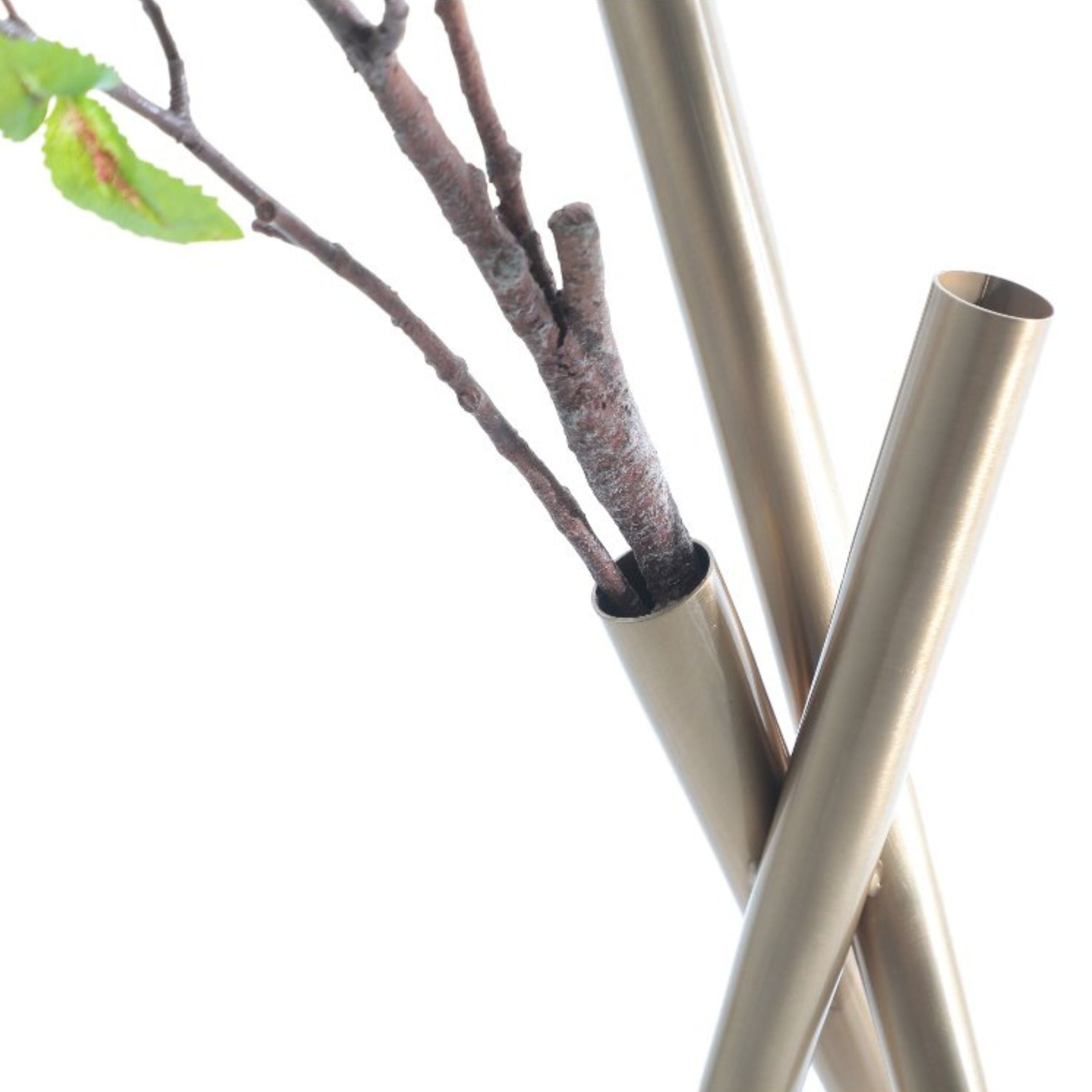 GOLD IRON VASE F1076A -  Home Decor Figurines - ebarza Furniture UAE | Shop Modern Furniture in Abu Dhabi & Dubai - مفروشات ايبازرا في الامارات | تسوق اثاث عصري وديكورات مميزة في دبي وابوظبي