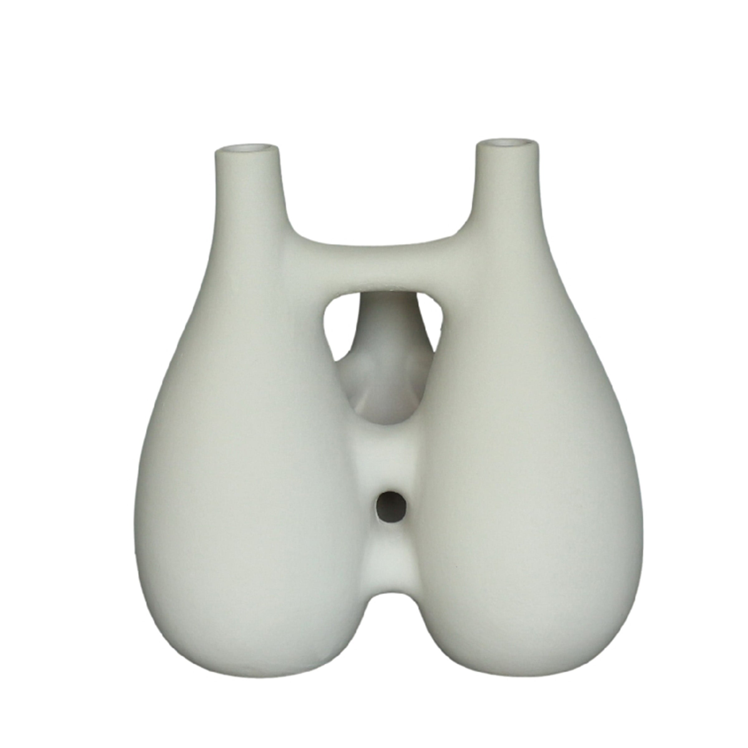 Interlocking Beige Vase FCF21117 -  Vases - ebarza Furniture UAE | Shop Modern Furniture in Abu Dhabi & Dubai - مفروشات ايبازرا في الامارات | تسوق اثاث عصري وديكورات مميزة في دبي وابوظبي