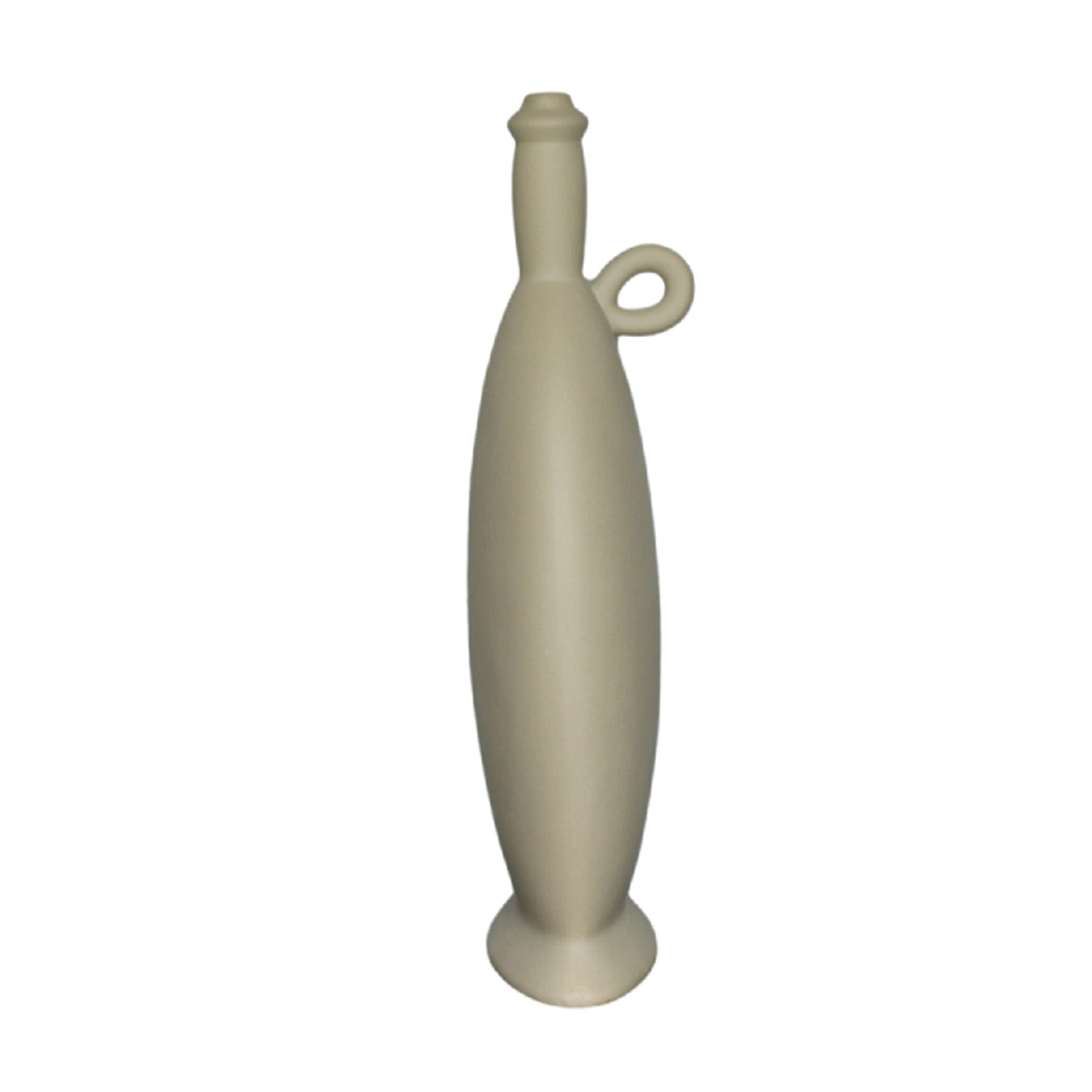 Contemporary Textured Light Brown Vase FCF22133 -  Vases - ebarza Furniture UAE | Shop Modern Furniture in Abu Dhabi & Dubai - مفروشات ايبازرا في الامارات | تسوق اثاث عصري وديكورات مميزة في دبي وابوظبي