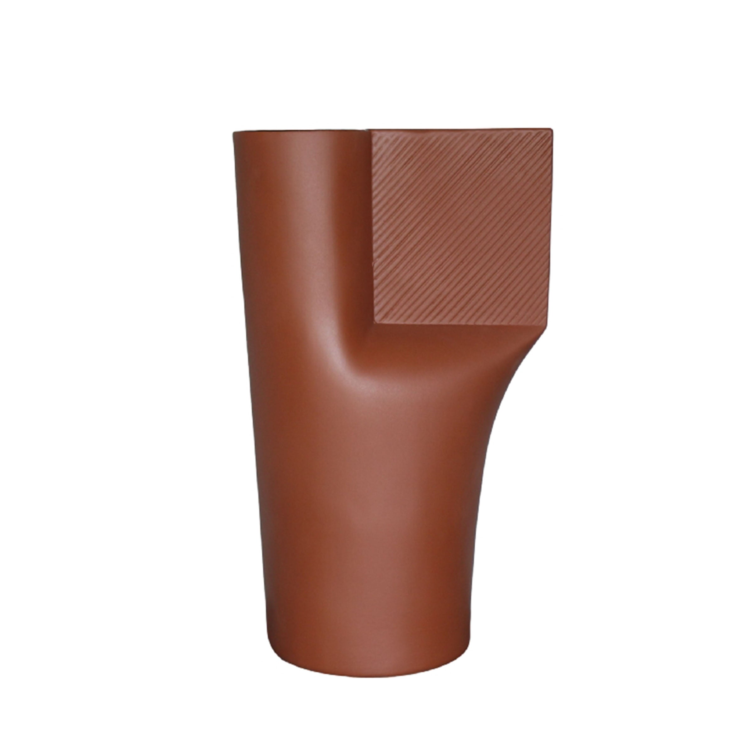 Rustic Retreat Textured Clay Vase FCFW23006-Clay -  Vases - ebarza Furniture UAE | Shop Modern Furniture in Abu Dhabi & Dubai - مفروشات ايبازرا في الامارات | تسوق اثاث عصري وديكورات مميزة في دبي وابوظبي