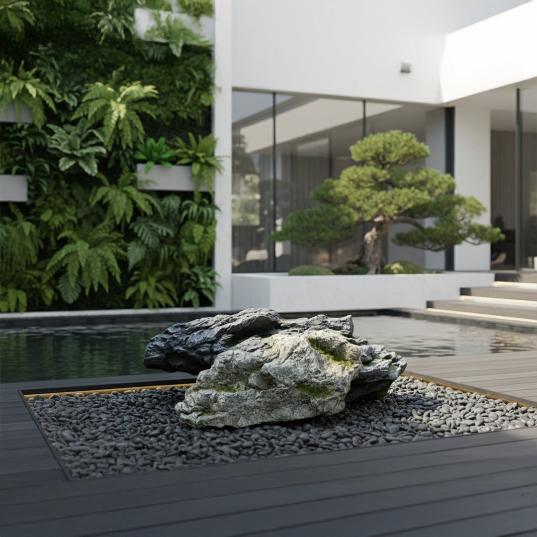 Fiberglass Stone 8827A -  Home Decor Figurines - ebarza Furniture UAE | Shop Modern Furniture in Abu Dhabi & Dubai - مفروشات ايبازرا في الامارات | تسوق اثاث عصري وديكورات مميزة في دبي وابوظبي