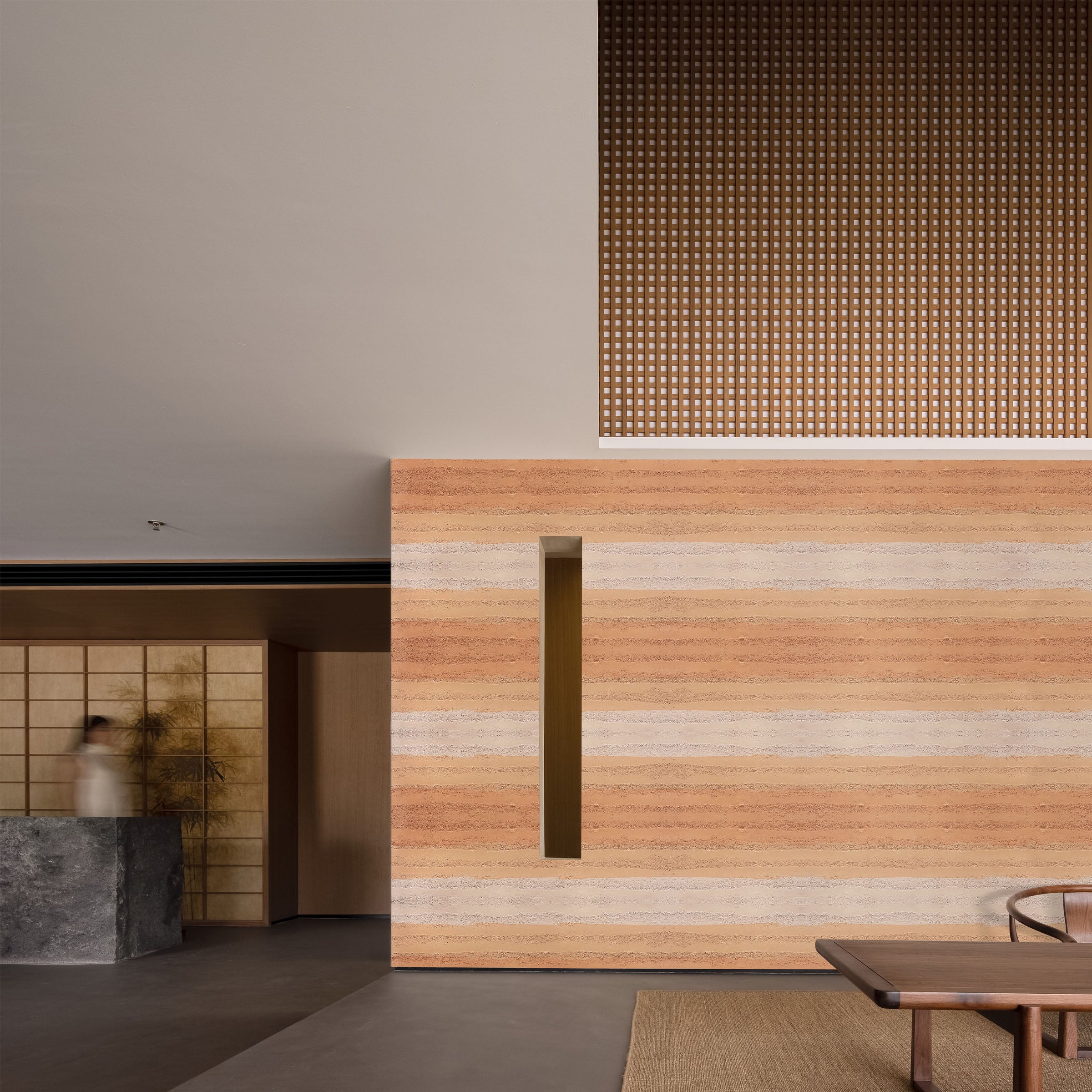 240x58cm Flex Stone Cladding Danxia Rammed Earth Board 58*240 cm -  Wall Panels - ebarza Furniture UAE | Shop Modern Furniture in Abu Dhabi & Dubai - مفروشات ايبازرا في الامارات | تسوق اثاث عصري وديكورات مميزة في دبي وابوظبي