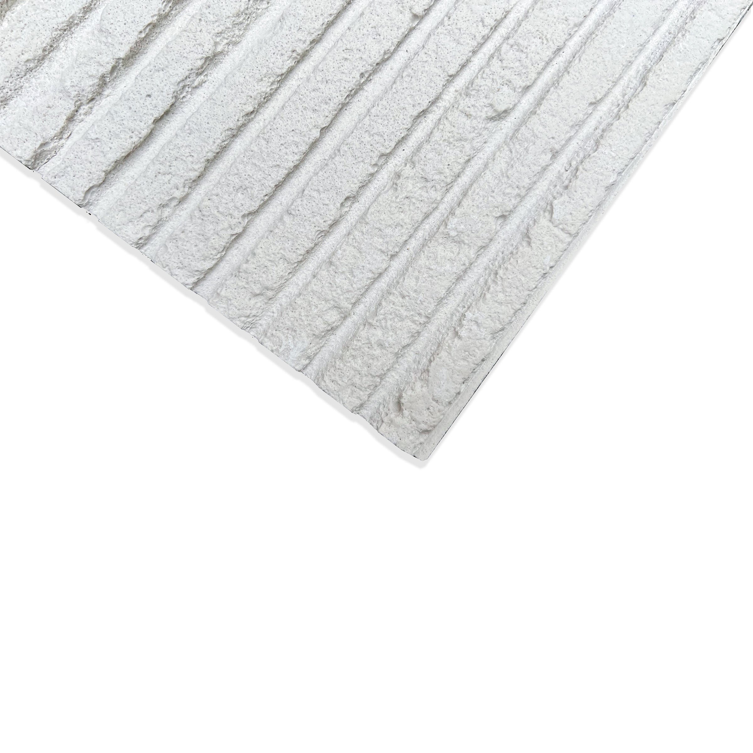 280x58cm Flex Stone Cladding Square Line Stone white 58x280cm -  Wall Panels - ebarza Furniture UAE | Shop Modern Furniture in Abu Dhabi & Dubai - مفروشات ايبازرا في الامارات | تسوق اثاث عصري وديكورات مميزة في دبي وابوظبي