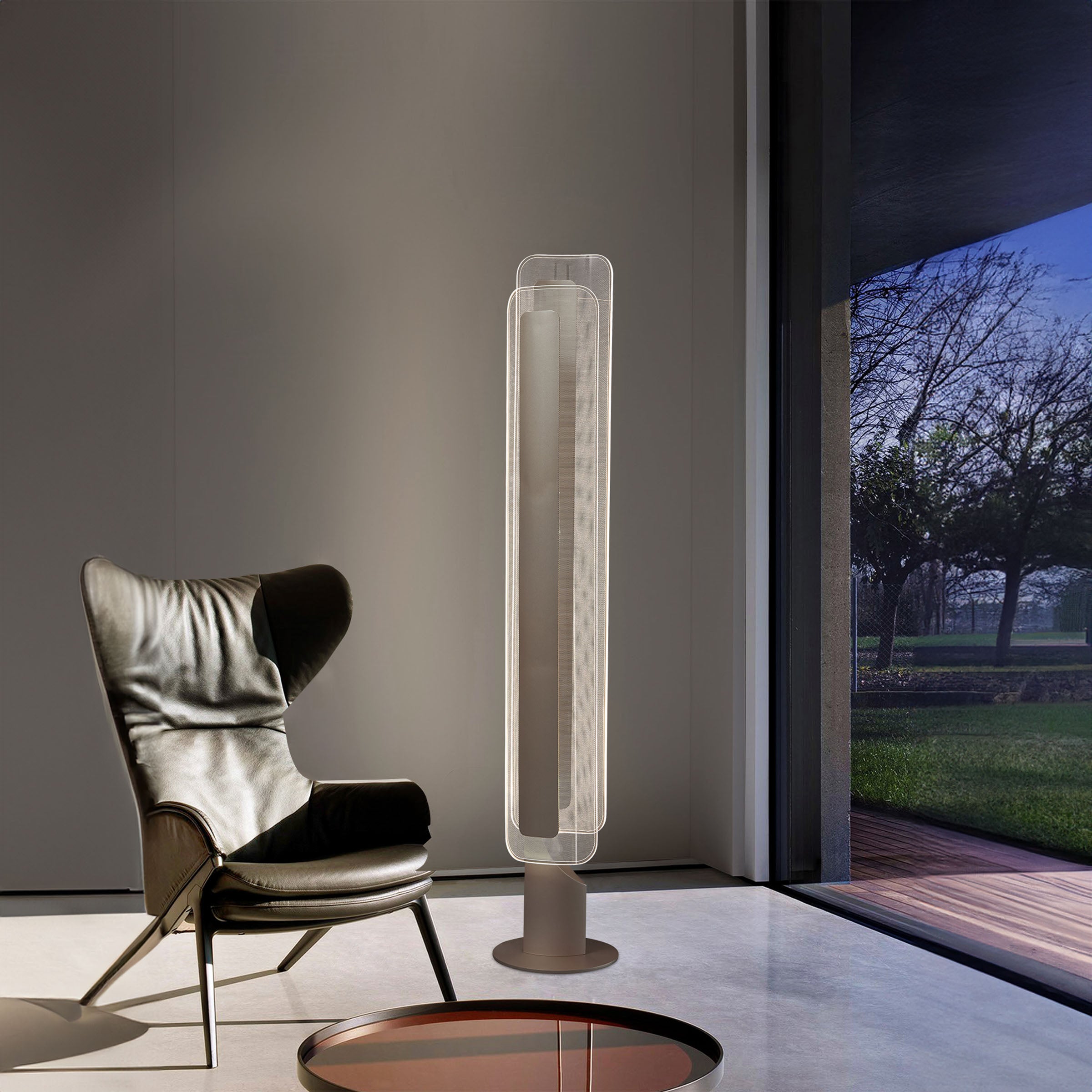 Lunar Floor Lamp MA05887F-001-03-B1 -  Floor Lamps - ebarza Furniture UAE | Shop Modern Furniture in Abu Dhabi & Dubai - مفروشات ايبازرا في الامارات | تسوق اثاث عصري وديكورات مميزة في دبي وابوظبي