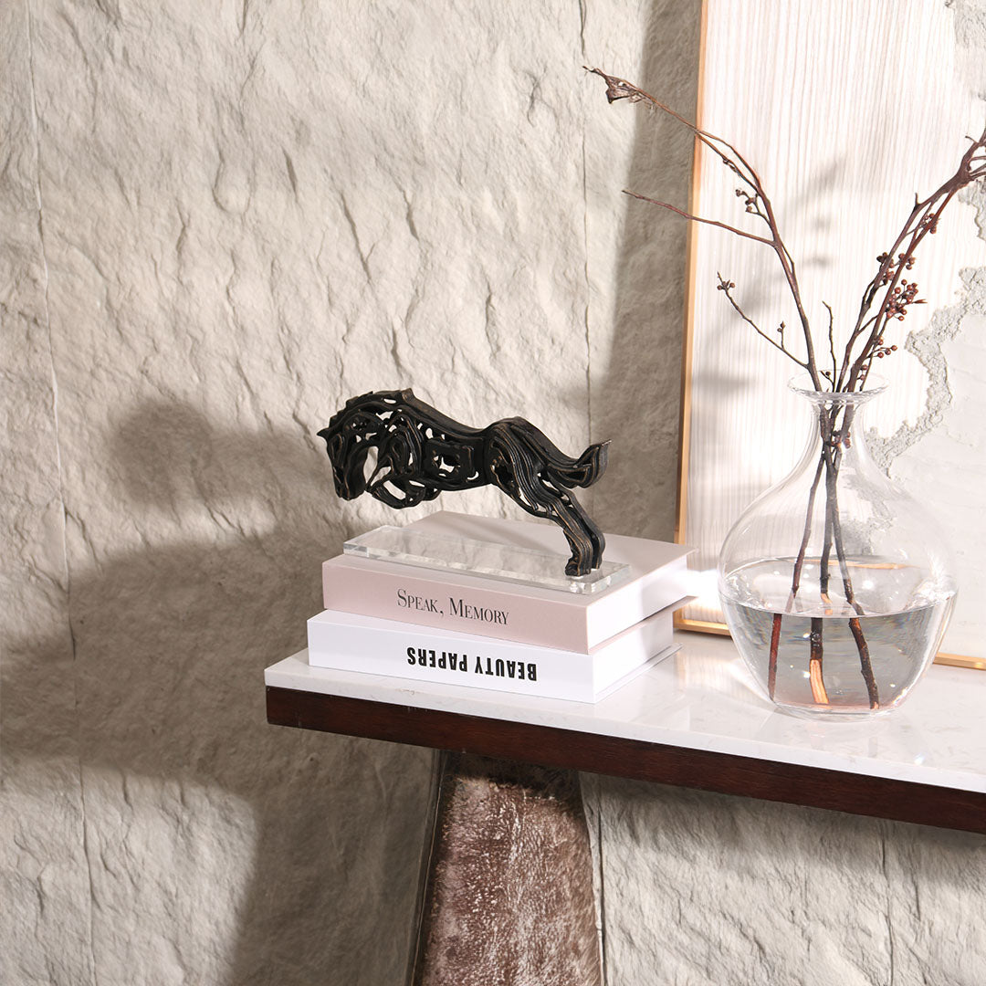 Flying Horse Sculpture - KA3109 -  Home Decor Figurines - ebarza Furniture UAE | Shop Modern Furniture in Abu Dhabi & Dubai - مفروشات ايبازرا في الامارات | تسوق اثاث عصري وديكورات مميزة في دبي وابوظبي