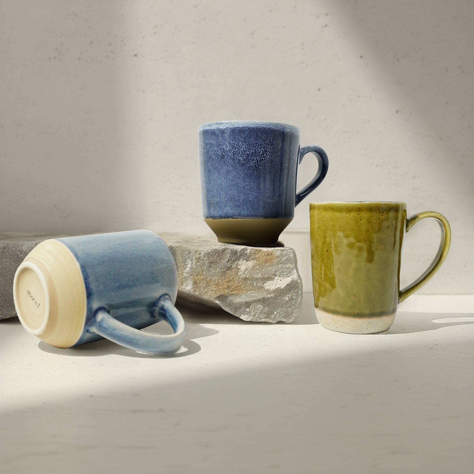 Navy Blue Mug HZ3677 -  Mugs - ebarza Furniture UAE | Shop Modern Furniture in Abu Dhabi & Dubai - مفروشات ايبازرا في الامارات | تسوق اثاث عصري وديكورات مميزة في دبي وابوظبي