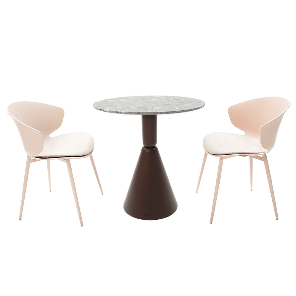Dining Table Base 72cm 40BTB-Coffee -  Table bases - ebarza Furniture UAE | Shop Modern Furniture in Abu Dhabi & Dubai - مفروشات ايبازرا في الامارات | تسوق اثاث عصري وديكورات مميزة في دبي وابوظبي