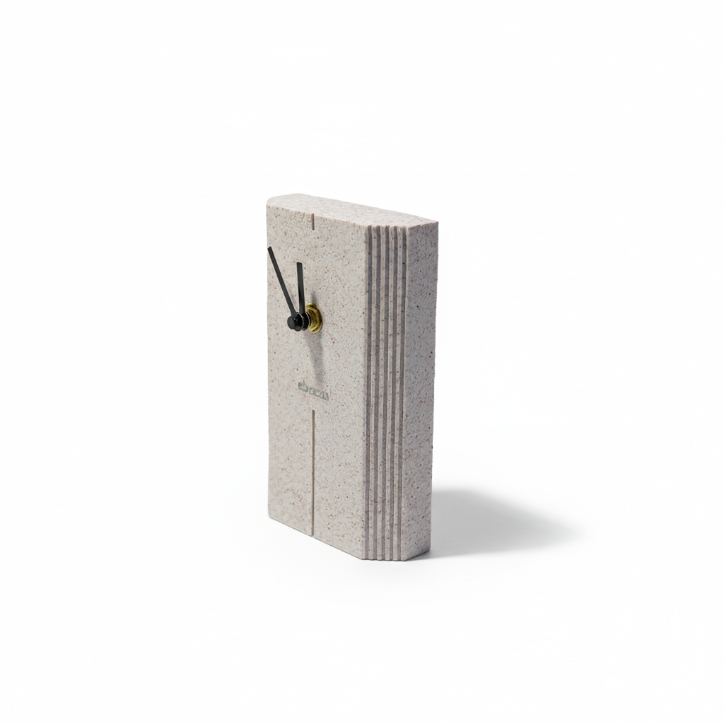 Imperial Chu Vertical Stripe Desk Clock TCK217 -  Clocks - ebarza Furniture UAE | Shop Modern Furniture in Abu Dhabi & Dubai - مفروشات ايبازرا في الامارات | تسوق اثاث عصري وديكورات مميزة في دبي وابوظبي