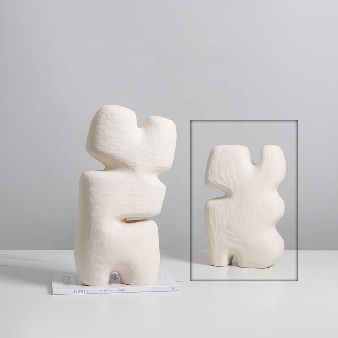 Geometric Layer Block B-Beige FD-D23008B -  Home Decor Figurines - ebarza Furniture UAE | Shop Modern Furniture in Abu Dhabi & Dubai - مفروشات ايبازرا في الامارات | تسوق اثاث عصري وديكورات مميزة في دبي وابوظبي
