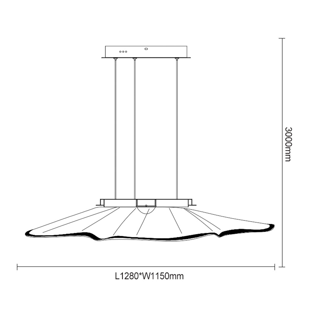 Ginkgo Glow Pendant Lamp MA05973PB-001-02 -  Pendant Lamps - ebarza Furniture UAE | Shop Modern Furniture in Abu Dhabi & Dubai - مفروشات ايبازرا في الامارات | تسوق اثاث عصري وديكورات مميزة في دبي وابوظبي