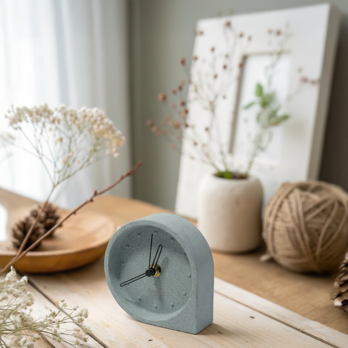 Green Water Drop Table Clock TCD244 -  Clocks - ebarza Furniture UAE | Shop Modern Furniture in Abu Dhabi & Dubai - مفروشات ايبازرا في الامارات | تسوق اثاث عصري وديكورات مميزة في دبي وابوظبي