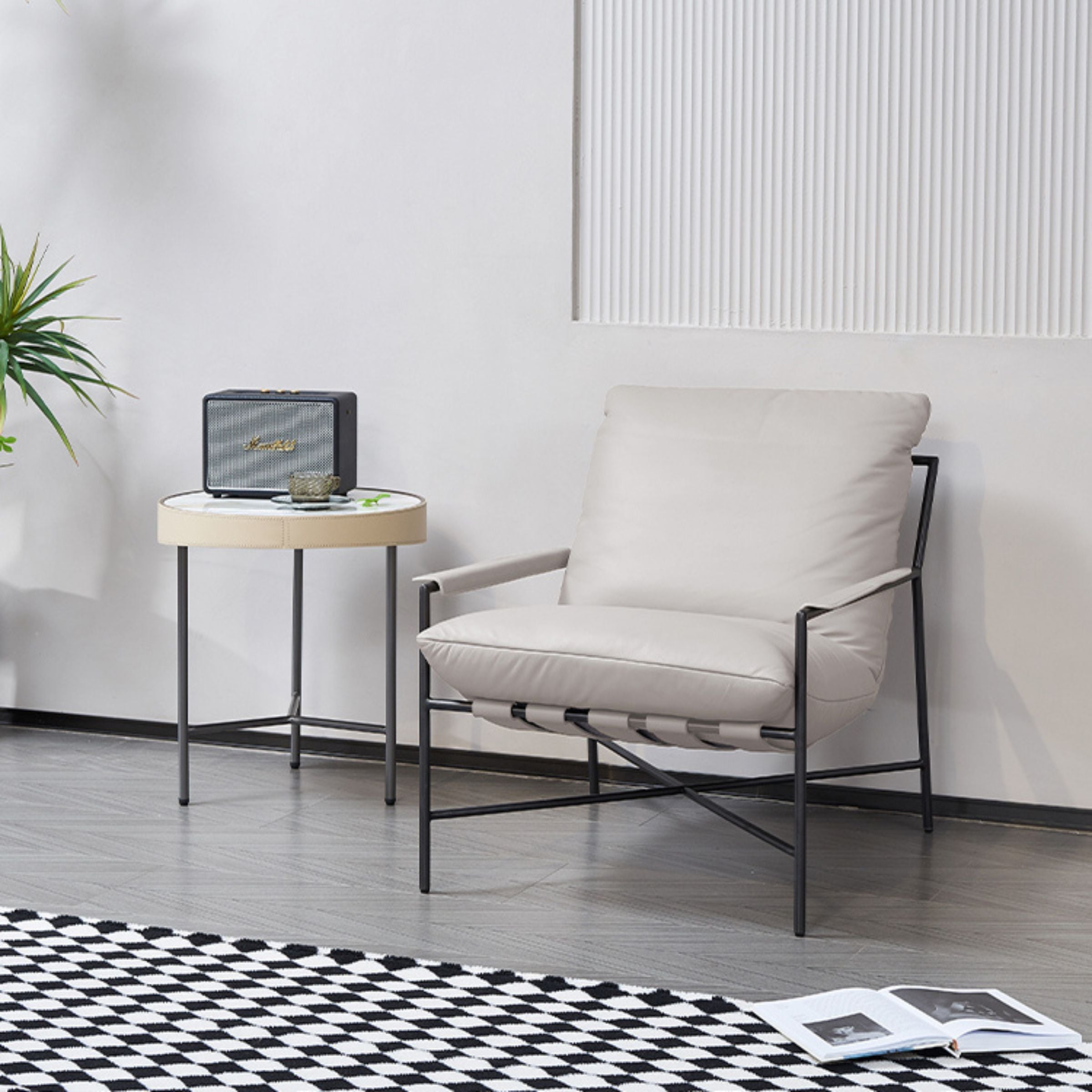 Grey Microfiber  Lounge Chair MLL-A101 -  Lounge Chairs - ebarza Furniture UAE | Shop Modern Furniture in Abu Dhabi & Dubai - مفروشات ايبازرا في الامارات | تسوق اثاث عصري وديكورات مميزة في دبي وابوظبي