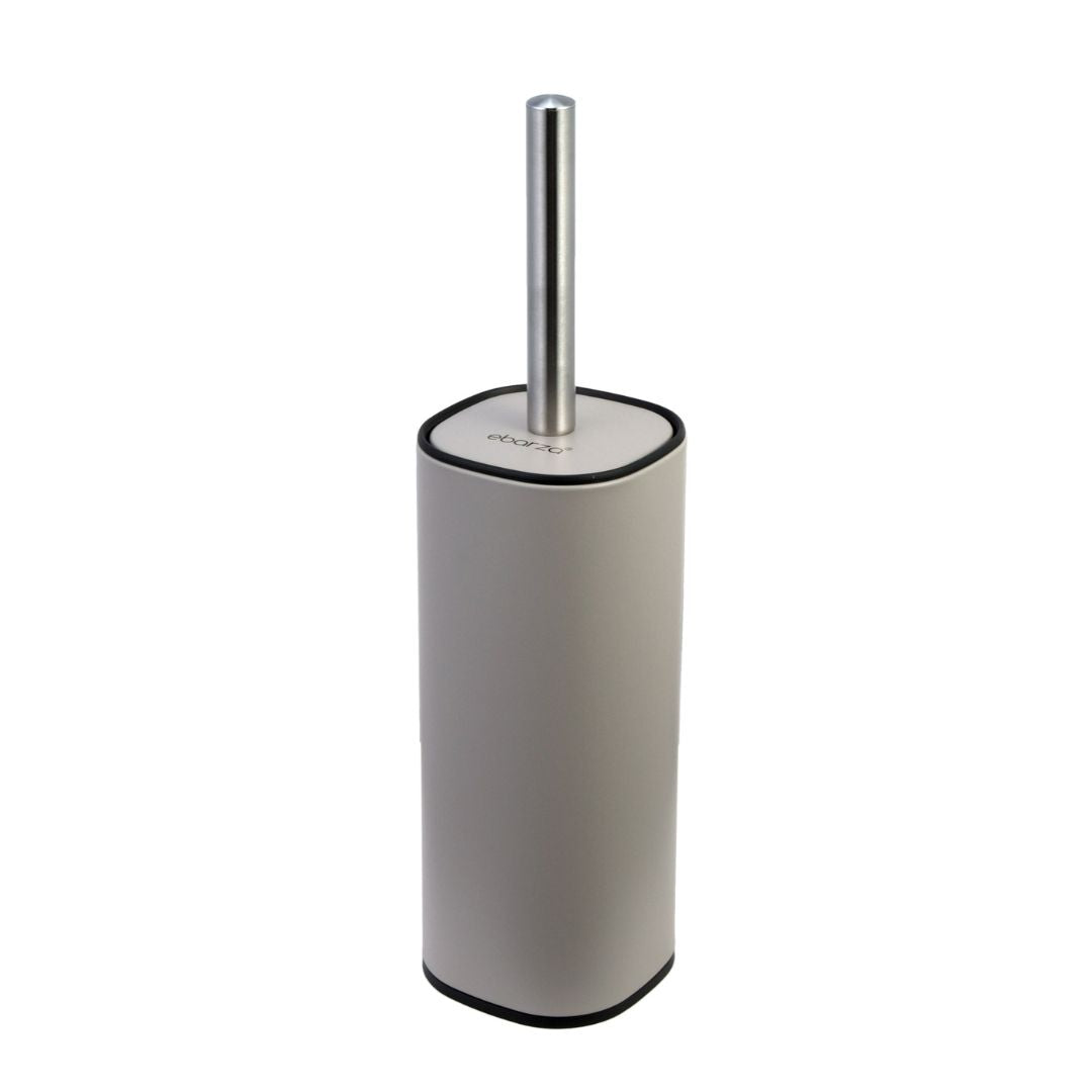 Grey Toilet Brush With Holder - 34054P -  Bathroom Accessories - ebarza Furniture UAE | Shop Modern Furniture in Abu Dhabi & Dubai - مفروشات ايبازرا في الامارات | تسوق اثاث عصري وديكورات مميزة في دبي وابوظبي