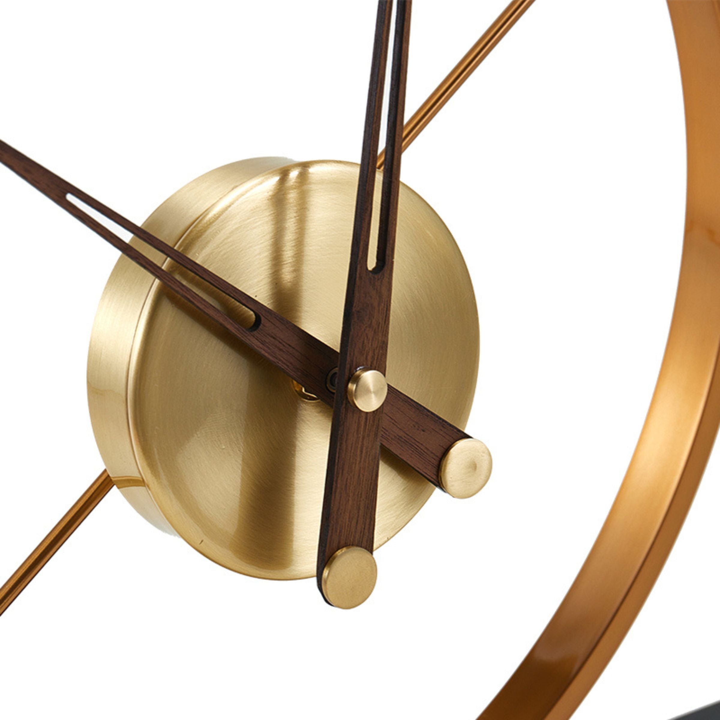 ANTIQUE BRASS IRON & MARBLE TABLETOP CLOCK H1773 -  Clocks - ebarza Furniture UAE | Shop Modern Furniture in Abu Dhabi & Dubai - مفروشات ايبازرا في الامارات | تسوق اثاث عصري وديكورات مميزة في دبي وابوظبي