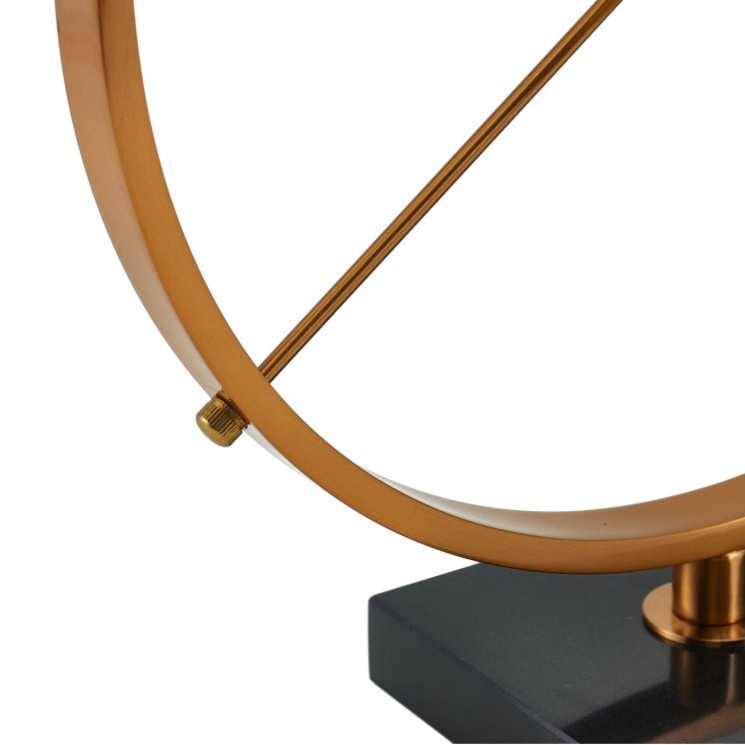 ANTIQUE BRASS IRON & MARBLE TABLETOP CLOCK H1773 -  Clocks - ebarza Furniture UAE | Shop Modern Furniture in Abu Dhabi & Dubai - مفروشات ايبازرا في الامارات | تسوق اثاث عصري وديكورات مميزة في دبي وابوظبي
