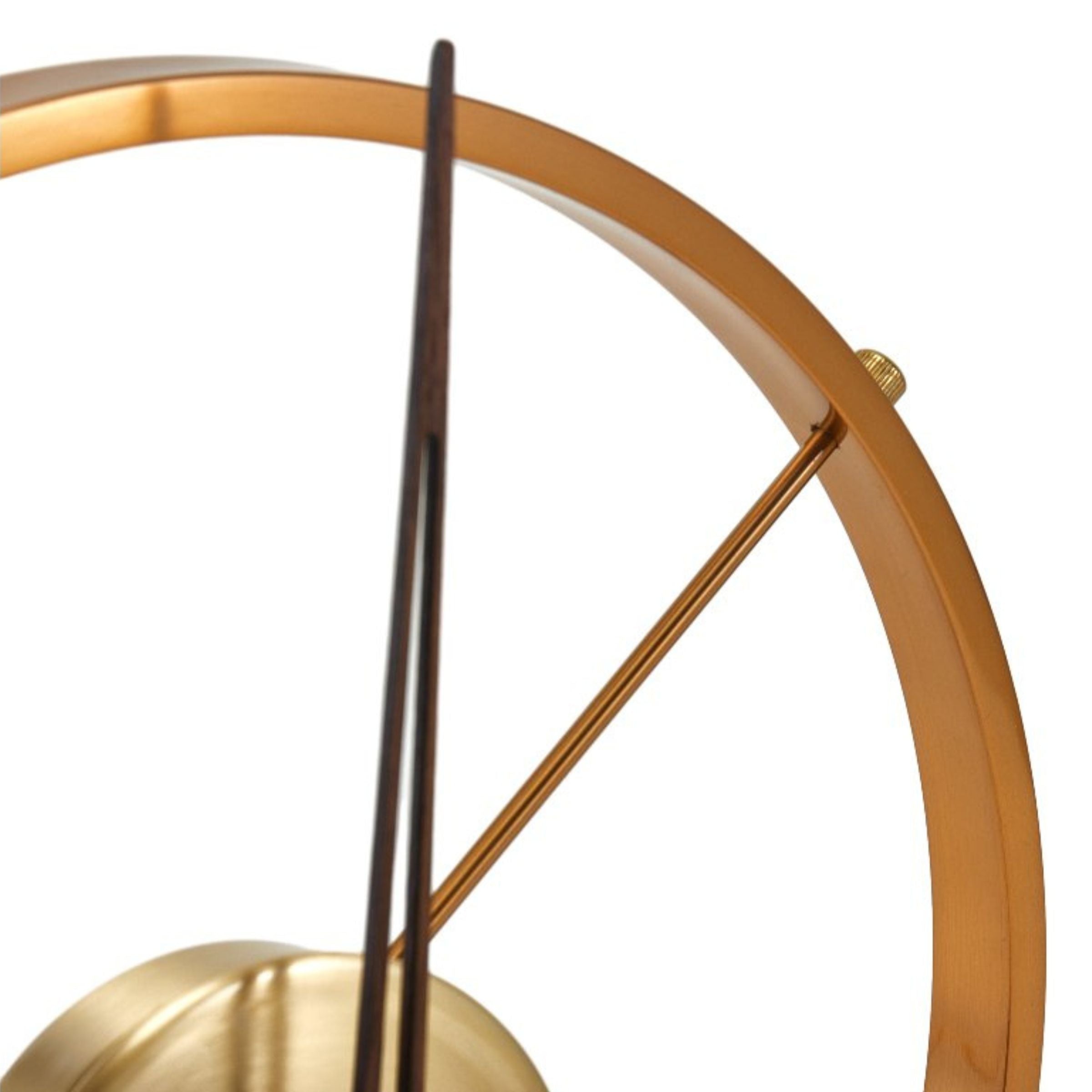 ANTIQUE BRASS IRON & MARBLE TABLETOP CLOCK H1773 -  Clocks - ebarza Furniture UAE | Shop Modern Furniture in Abu Dhabi & Dubai - مفروشات ايبازرا في الامارات | تسوق اثاث عصري وديكورات مميزة في دبي وابوظبي