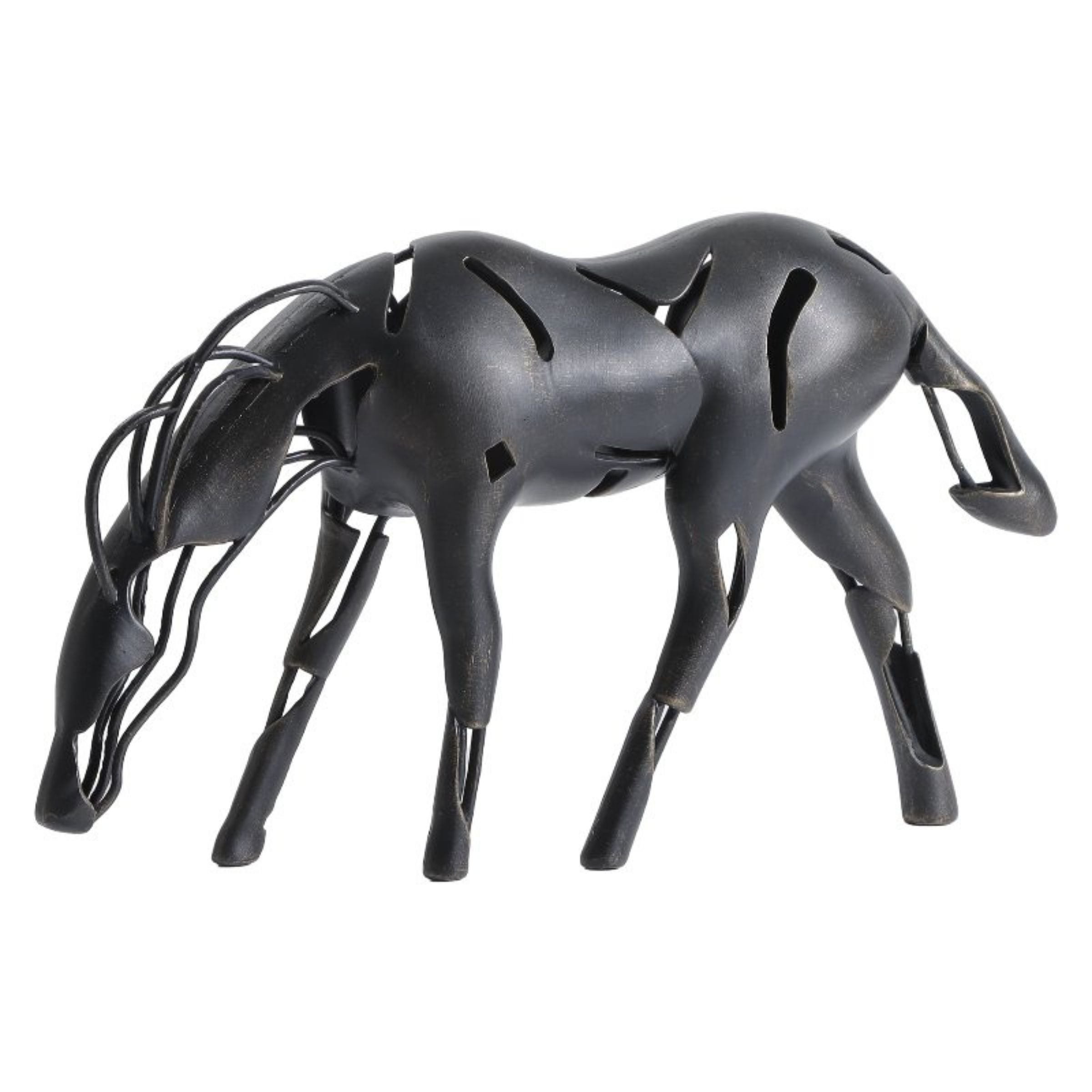 ABSTRACT HORSE STATUE  H1847 -  Home Decor Figurines - ebarza Furniture UAE | Shop Modern Furniture in Abu Dhabi & Dubai - مفروشات ايبازرا في الامارات | تسوق اثاث عصري وديكورات مميزة في دبي وابوظبي