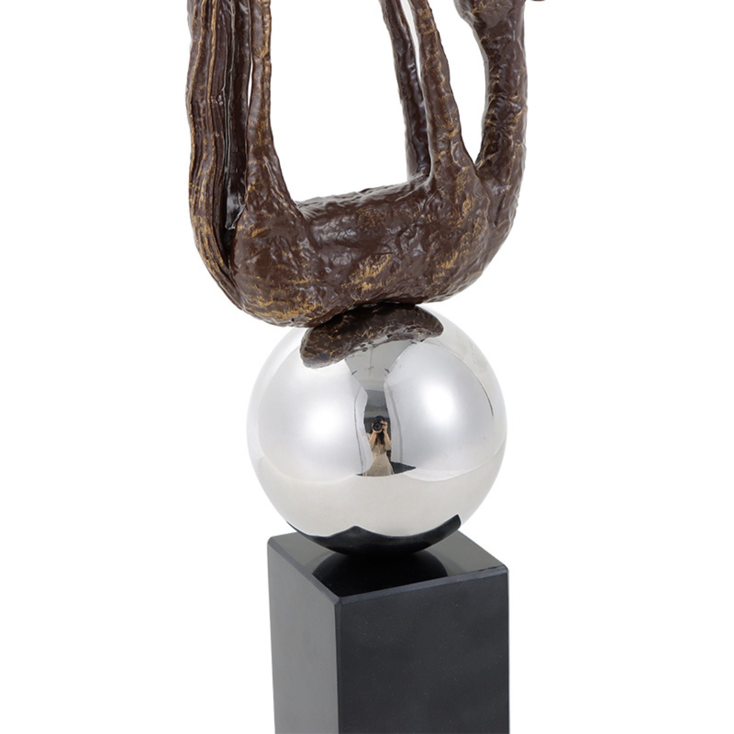 BLACK & Golden HORSE FIGURINE H1896 -  Home Decor Figurines - ebarza Furniture UAE | Shop Modern Furniture in Abu Dhabi & Dubai - مفروشات ايبازرا في الامارات | تسوق اثاث عصري وديكورات مميزة في دبي وابوظبي