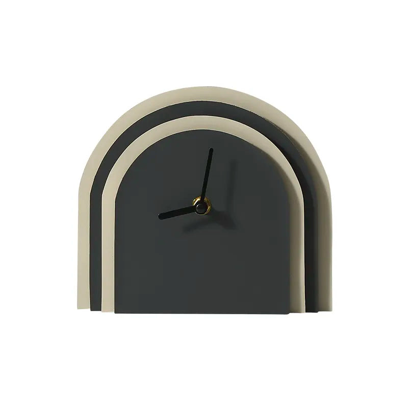Deep Blue Leather Clock FB-PG2208A -  Clocks - ebarza Furniture UAE | Shop Modern Furniture in Abu Dhabi & Dubai - مفروشات ايبازرا في الامارات | تسوق اثاث عصري وديكورات مميزة في دبي وابوظبي