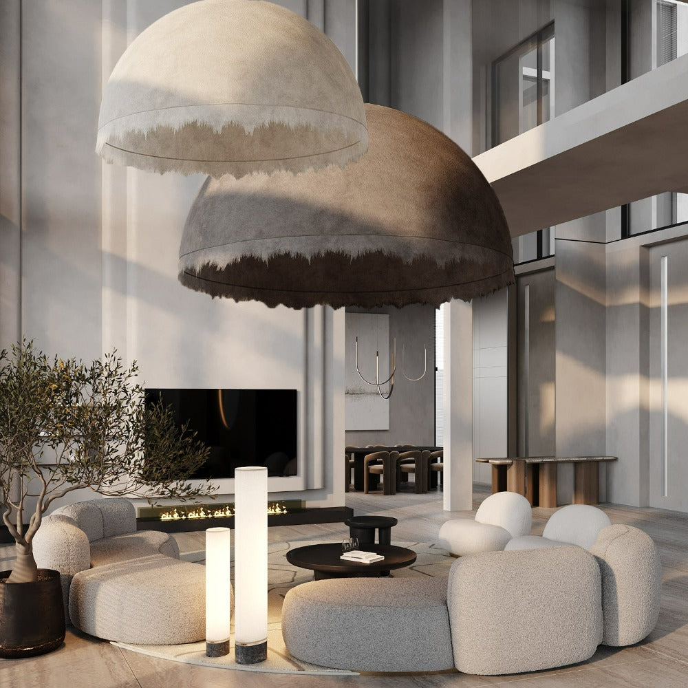 Wabi Sabi Beige Pendant Light HTD-IP1433-171-1000 -  Pendant Lamps - ebarza Furniture UAE | Shop Modern Furniture in Abu Dhabi & Dubai - مفروشات ايبازرا في الامارات | تسوق اثاث عصري وديكورات مميزة في دبي وابوظبي