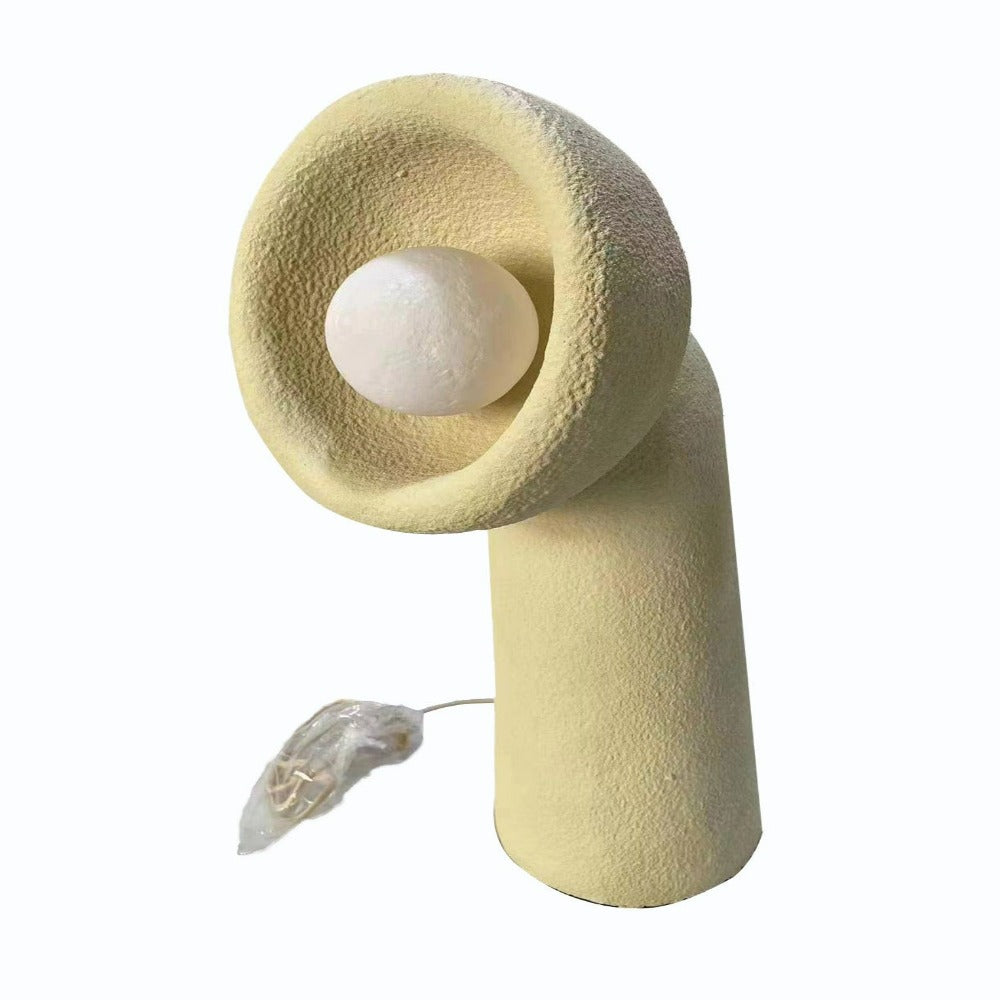 Wabi Sabi Beige Table Lamp HTD-IW1433-26 / D30*H60 -  Desk/table Lamps - ebarza Furniture UAE | Shop Modern Furniture in Abu Dhabi & Dubai - مفروشات ايبازرا في الامارات | تسوق اثاث عصري وديكورات مميزة في دبي وابوظبي
