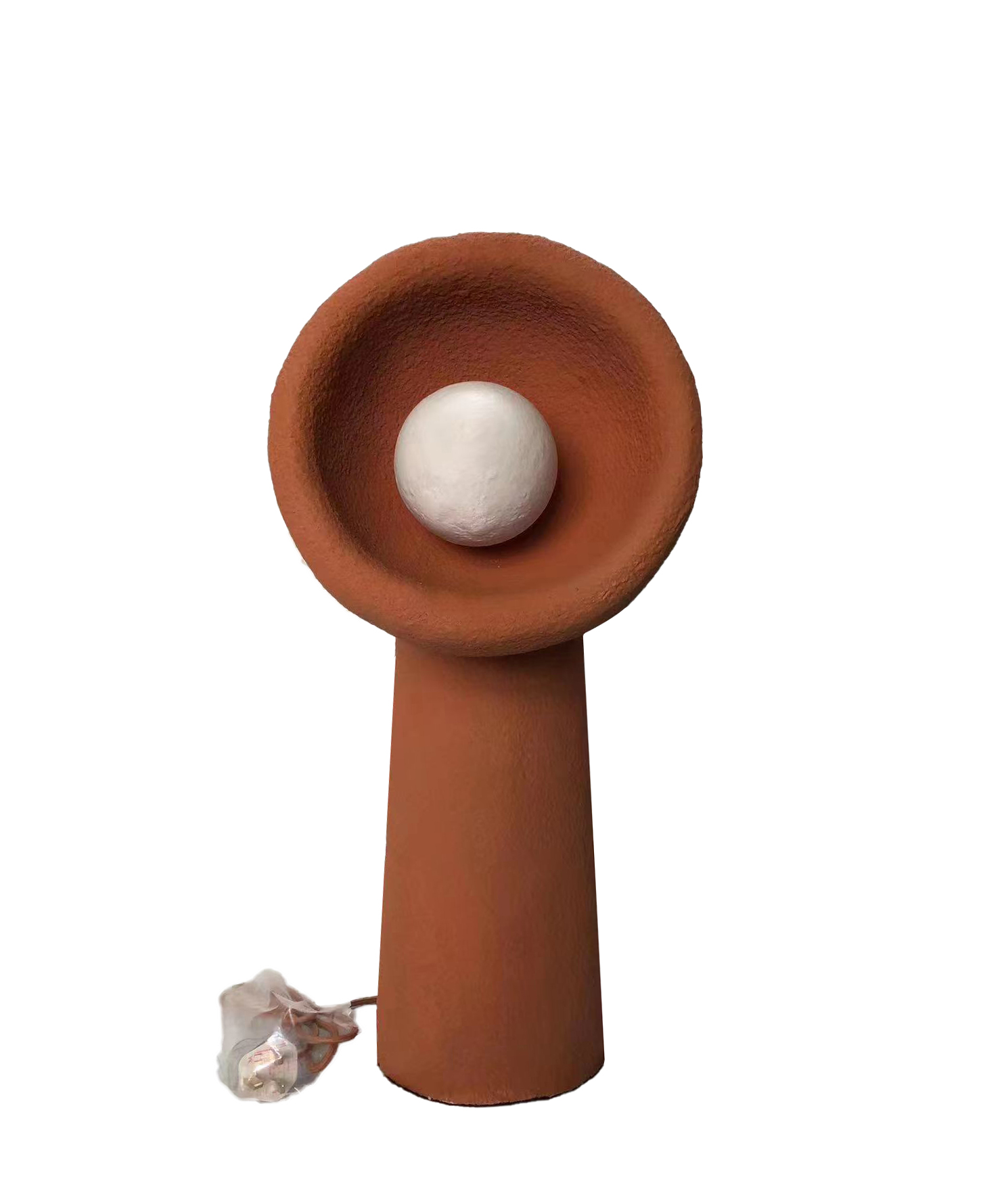 Wabi Sabi Clay Table lamp HTD-IW1433-26 / D30*H60-Clay -  Desk/table Lamps - ebarza Furniture UAE | Shop Modern Furniture in Abu Dhabi & Dubai - مفروشات ايبازرا في الامارات | تسوق اثاث عصري وديكورات مميزة في دبي وابوظبي