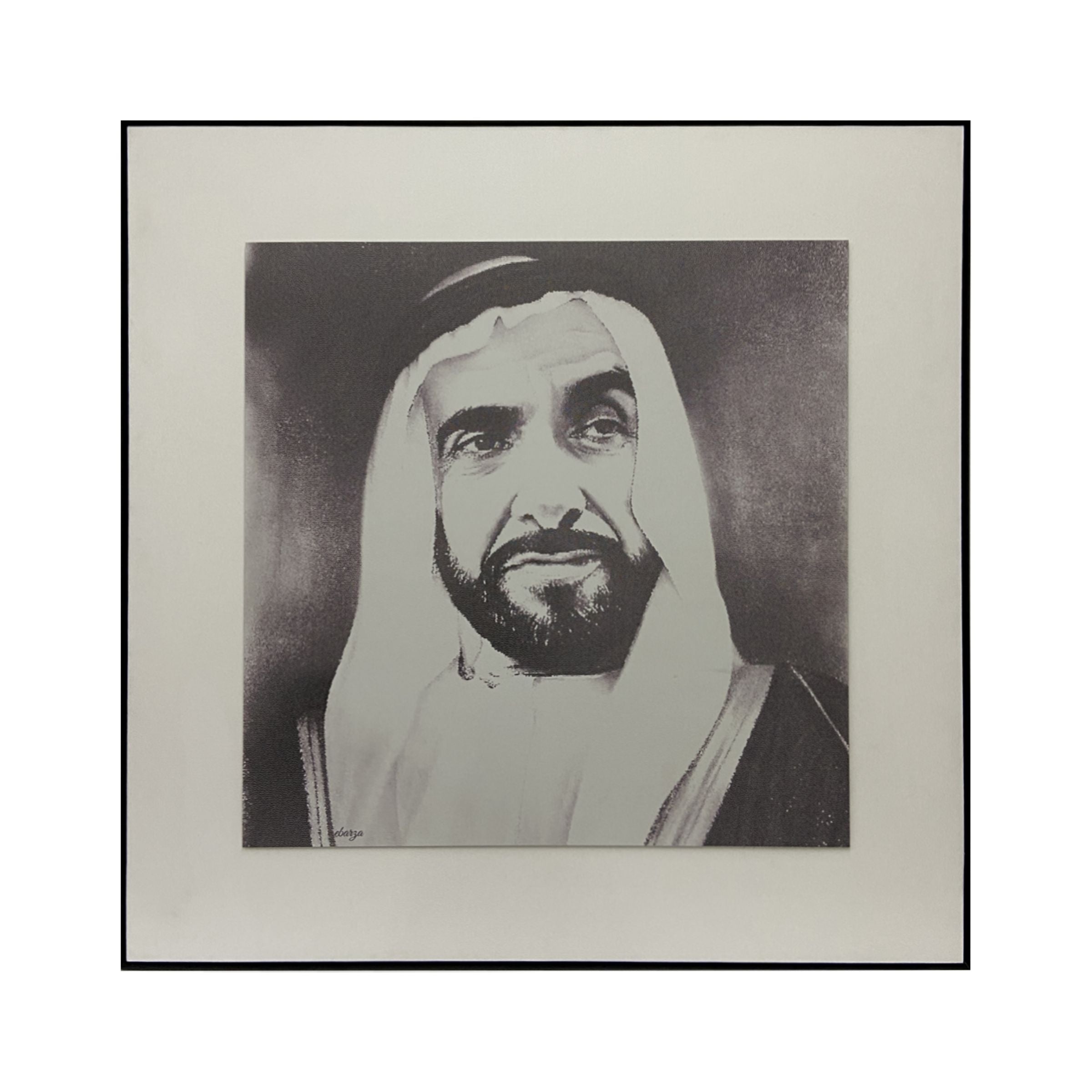 Handmade Painting Sheikh Zayed Bin Sultan Al Nahyan 140x140 cm PCA-008 -  Paintings - ebarza Furniture UAE | Shop Modern Furniture in Abu Dhabi & Dubai - مفروشات ايبازرا في الامارات | تسوق اثاث عصري وديكورات مميزة في دبي وابوظبي